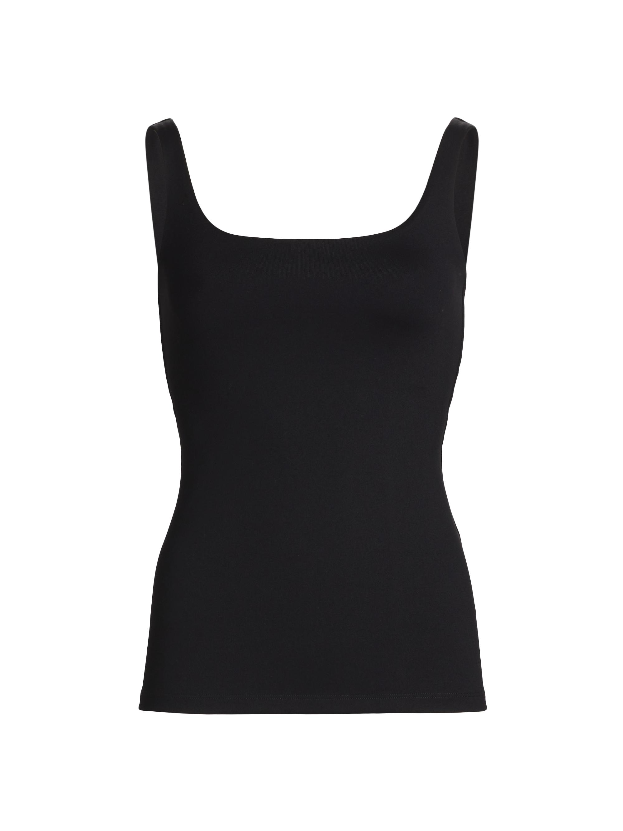 susana monaco Women's Scoopneck Tank Top - Black