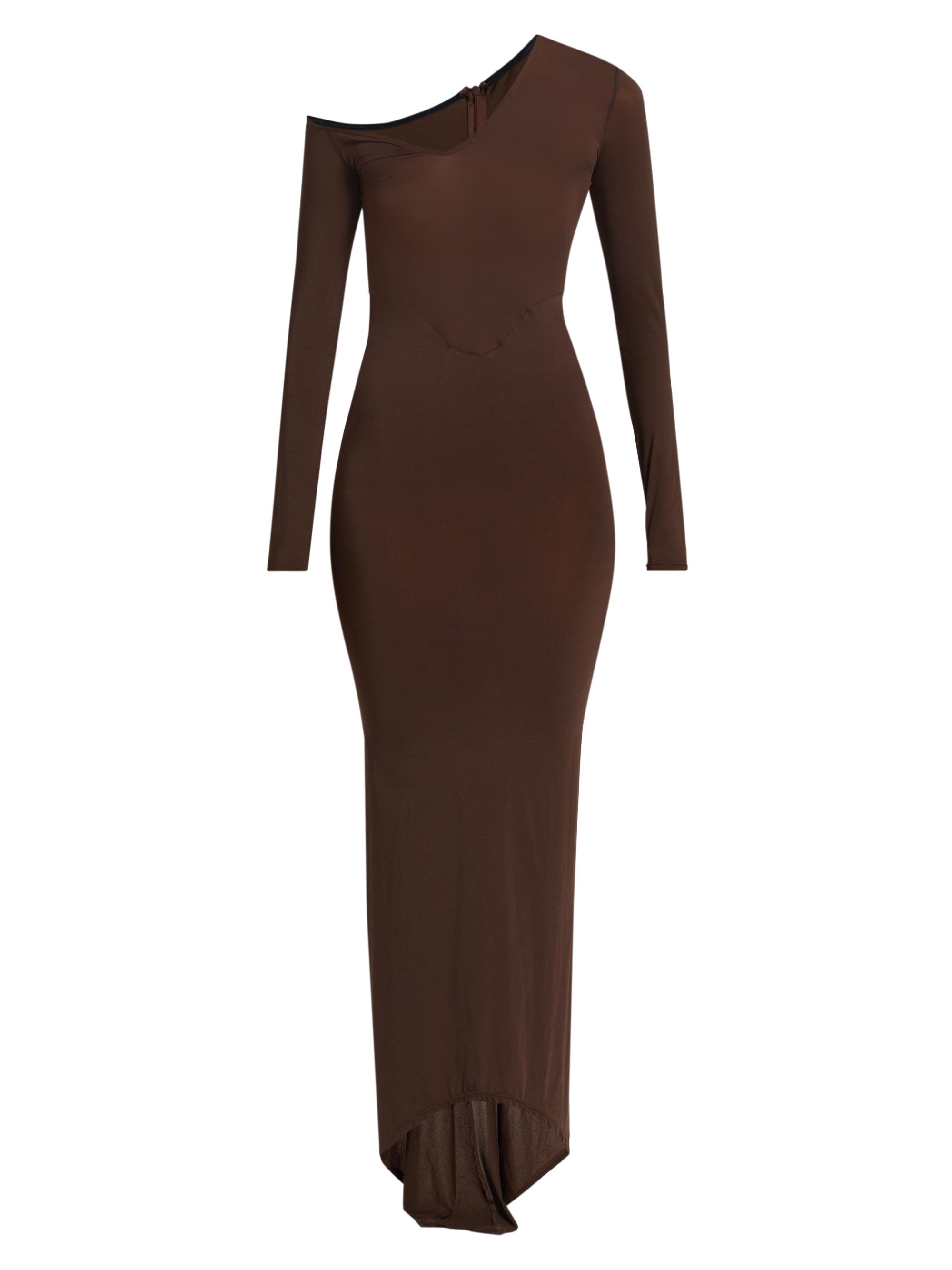 LaQuan Smith Women's Convertible Jersey Gown - Chocolate