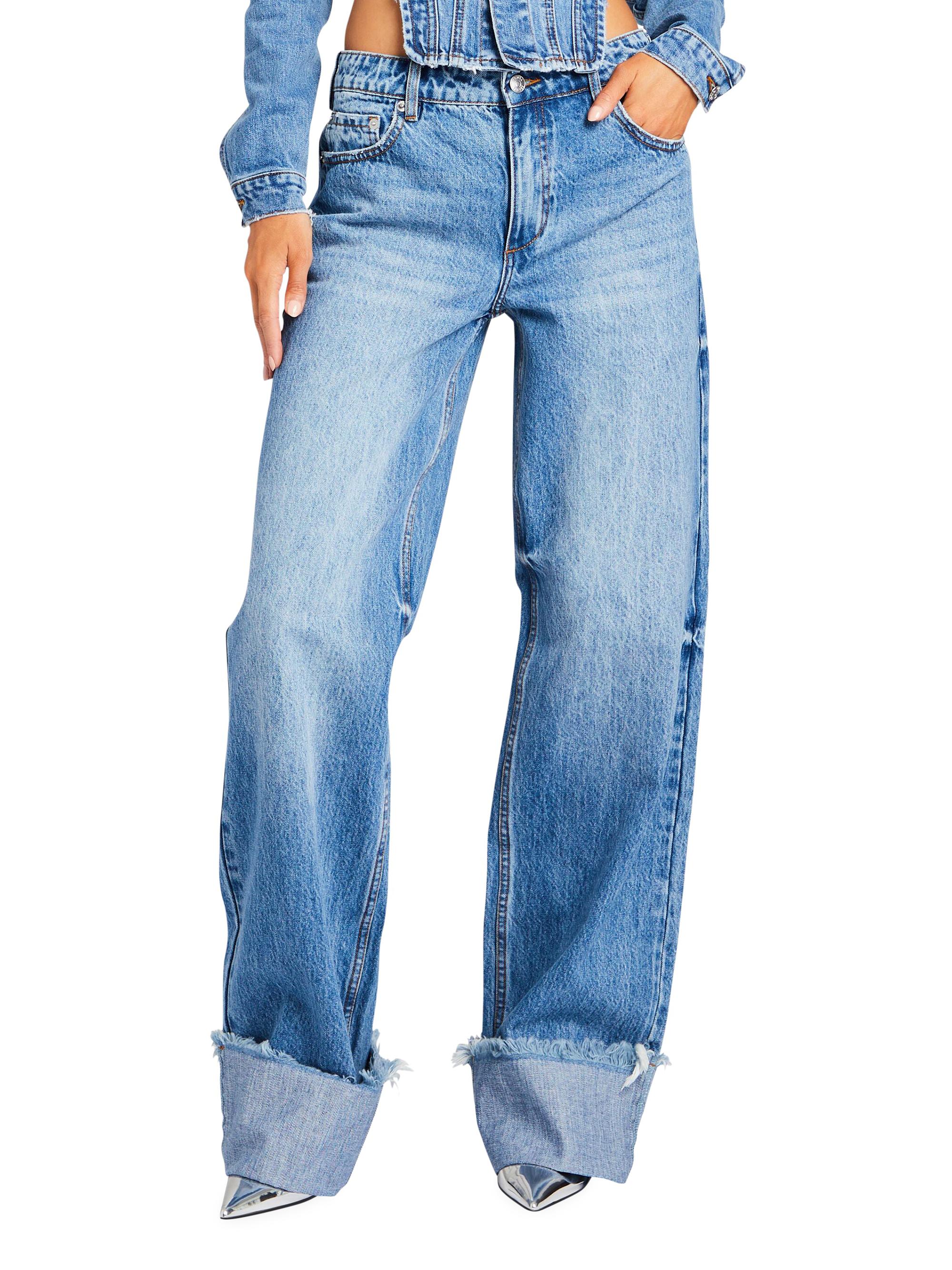 Ser.o.ya Women's Margot Cuffed Boyfriend Jeans - River