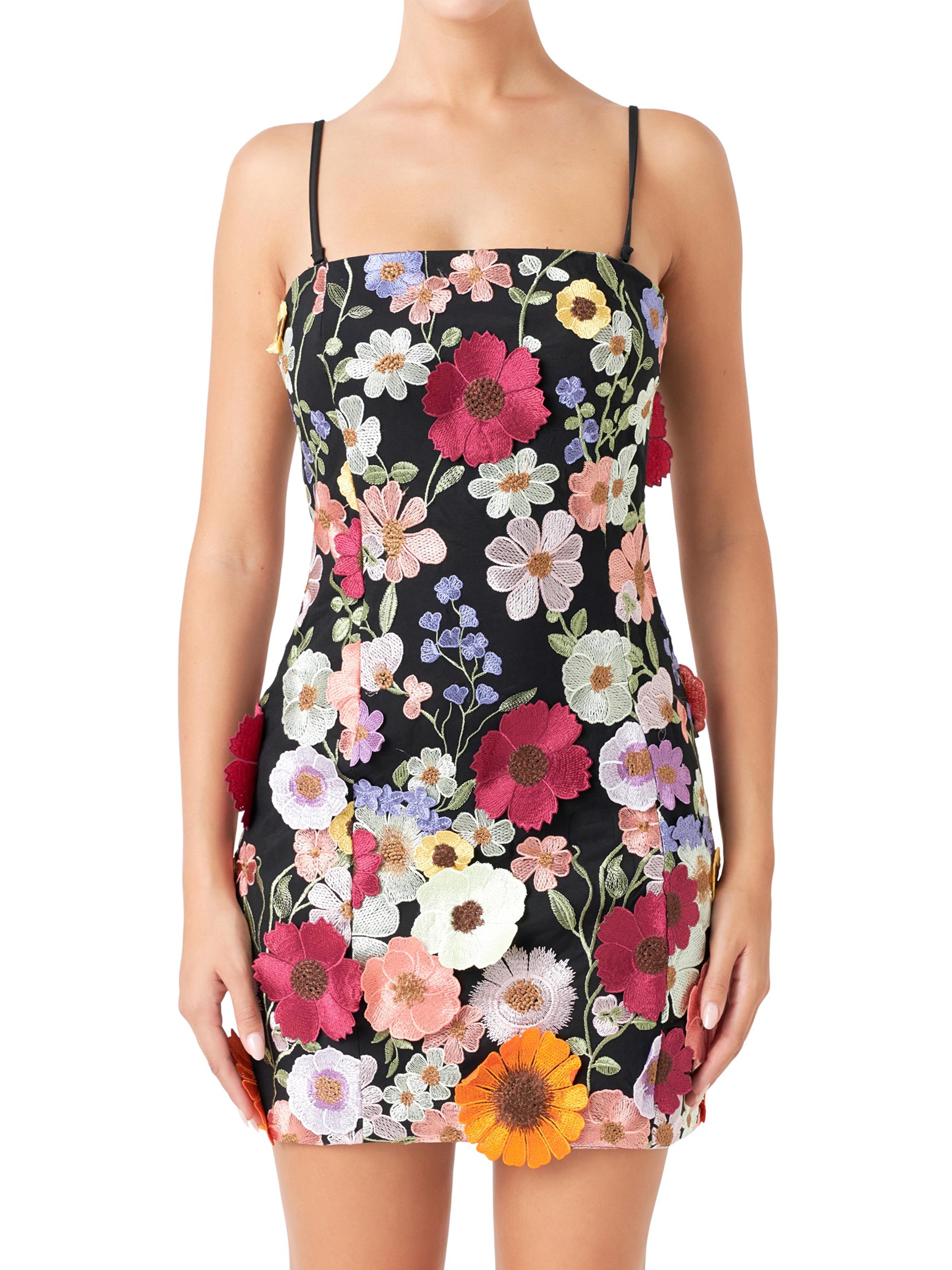 RBTXCO FAKE FLOWER DRESS RBT ワンピース　ブラック RBTXCO FAKE FLOWER DRESS RBT ワンピース ブラック FAKE FLOWER