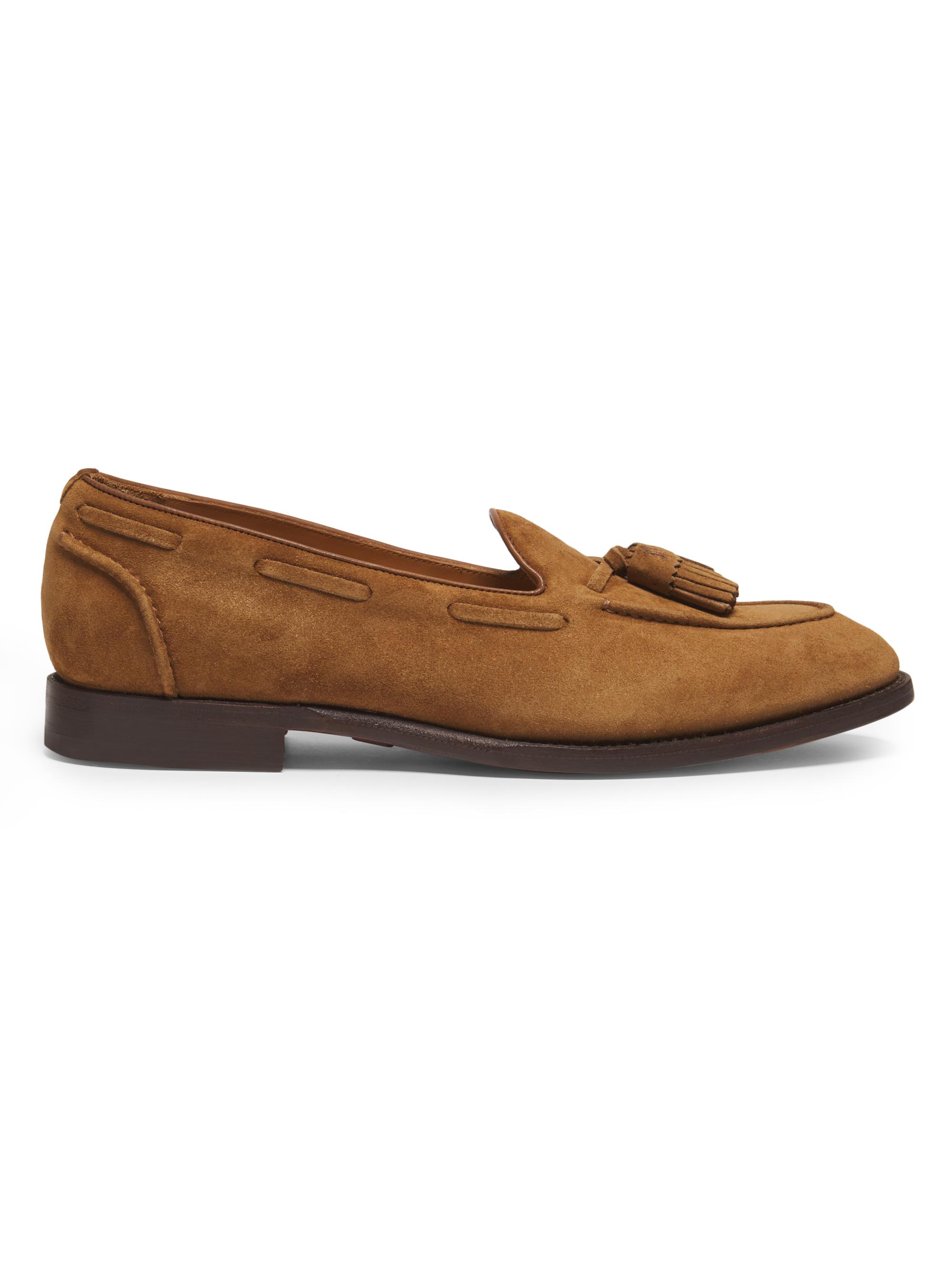 Ralph Lauren Purple Label Luther Tasseled Suede Loafers | Saks