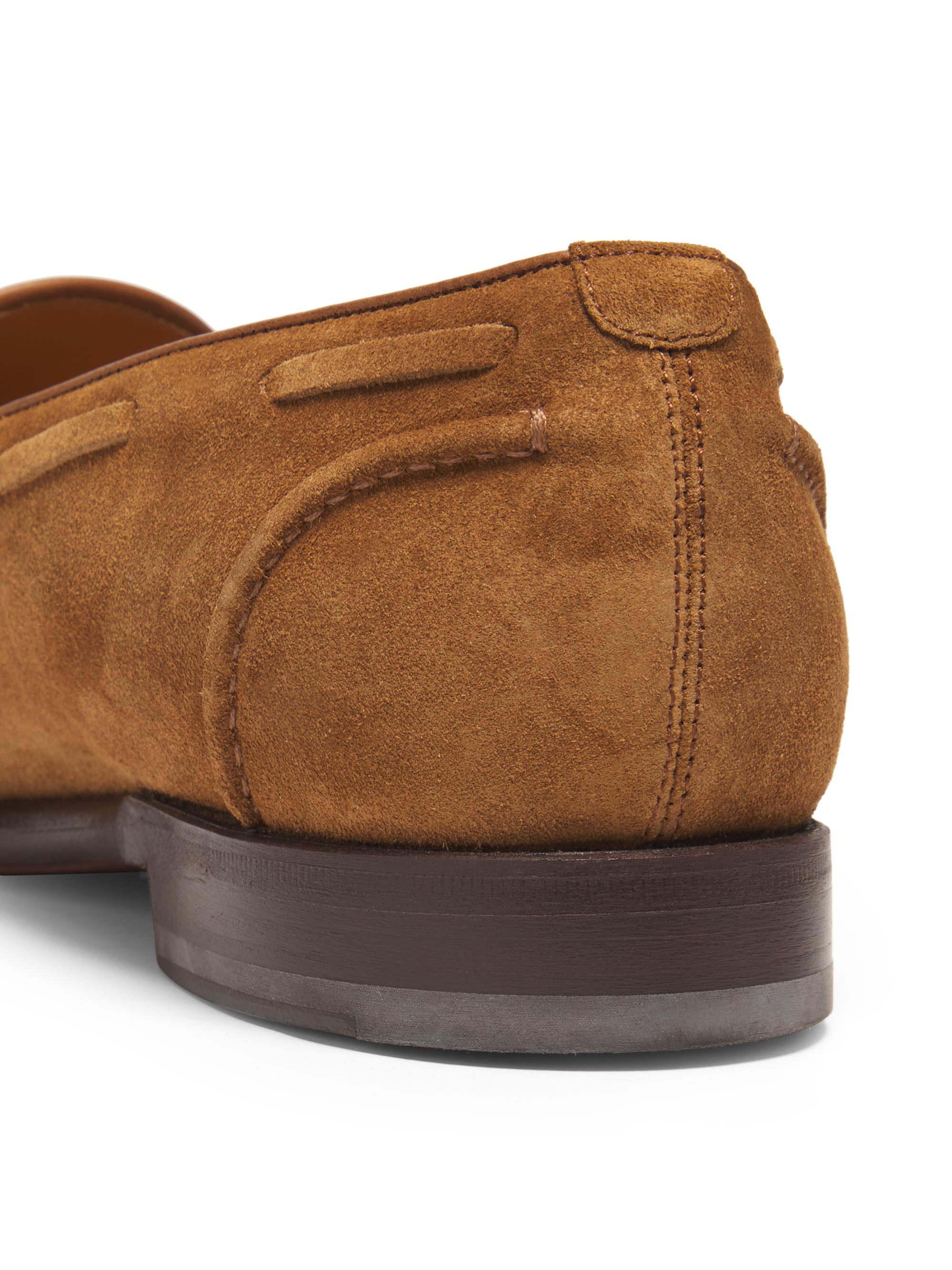 Ralph Lauren Purple Label Luther Tasseled Suede Loafers  display picture 1