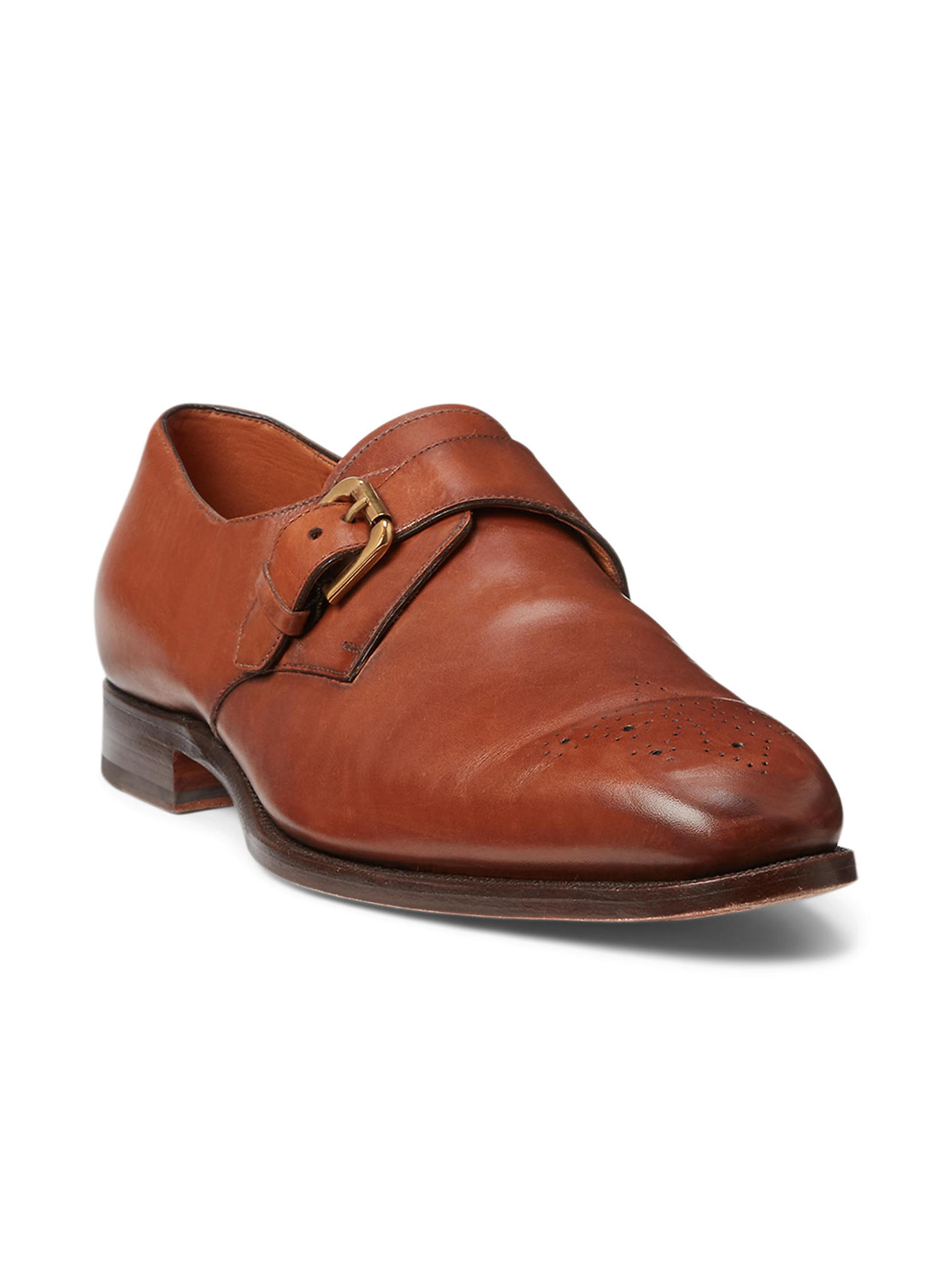 Ralph Lauren Purple Label Darnell Burnished Monk-Strap Shoes