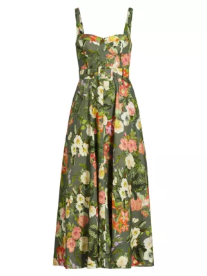 Shop Cara Cara Calypso Floral Linen Maxi Dress | Saks Fifth Avenue