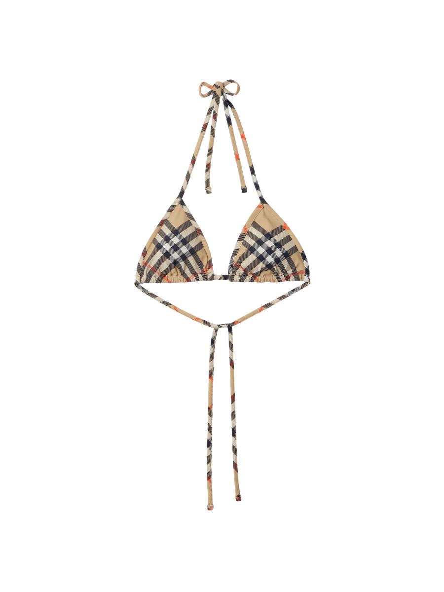 Burberry Check Triangle Bikini Top | Saks Fifth Avenue
