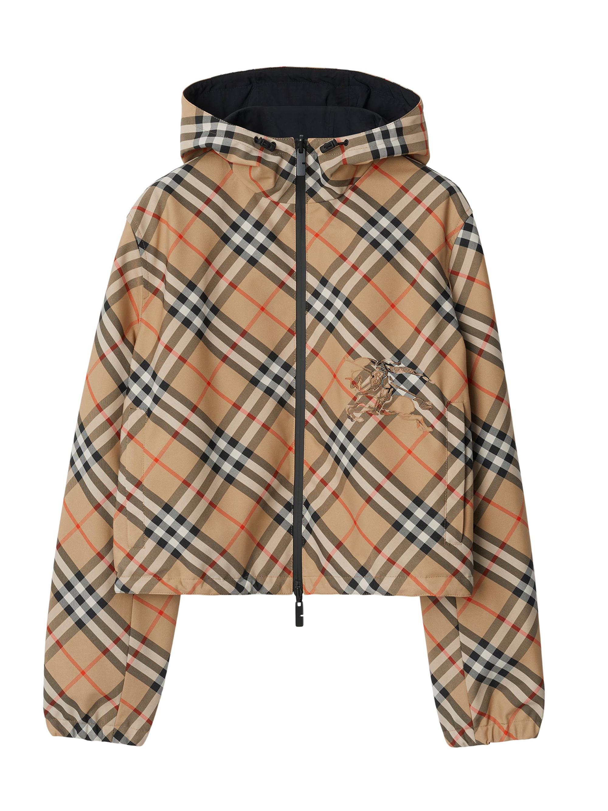 Burberry Check Drawcord Short Jacket | Saks Fifth Avenue
