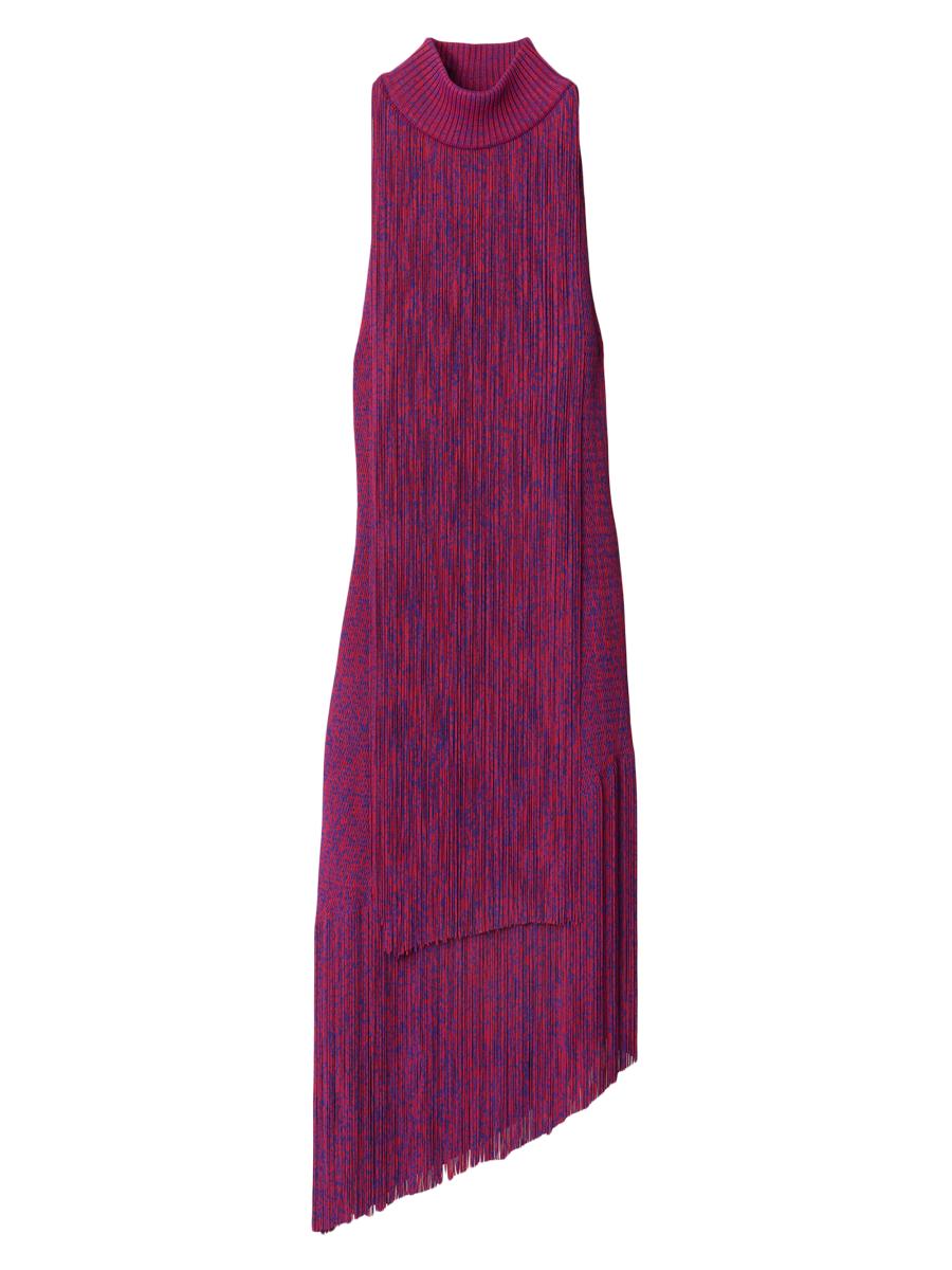 Burberry Tiered Fringe Midi-Dress | Saks Fifth Avenue