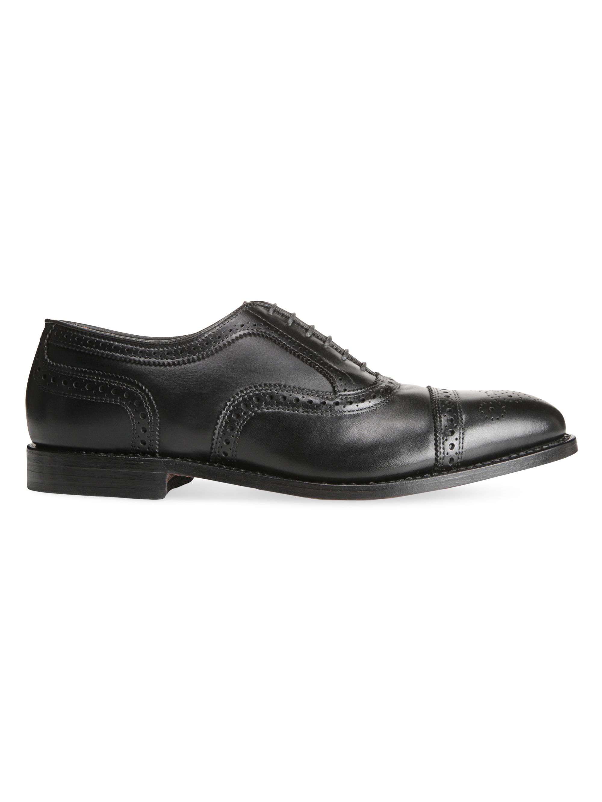 Allen Edmonds Men's Strand Leather Cap-Toe Oxfords - Black