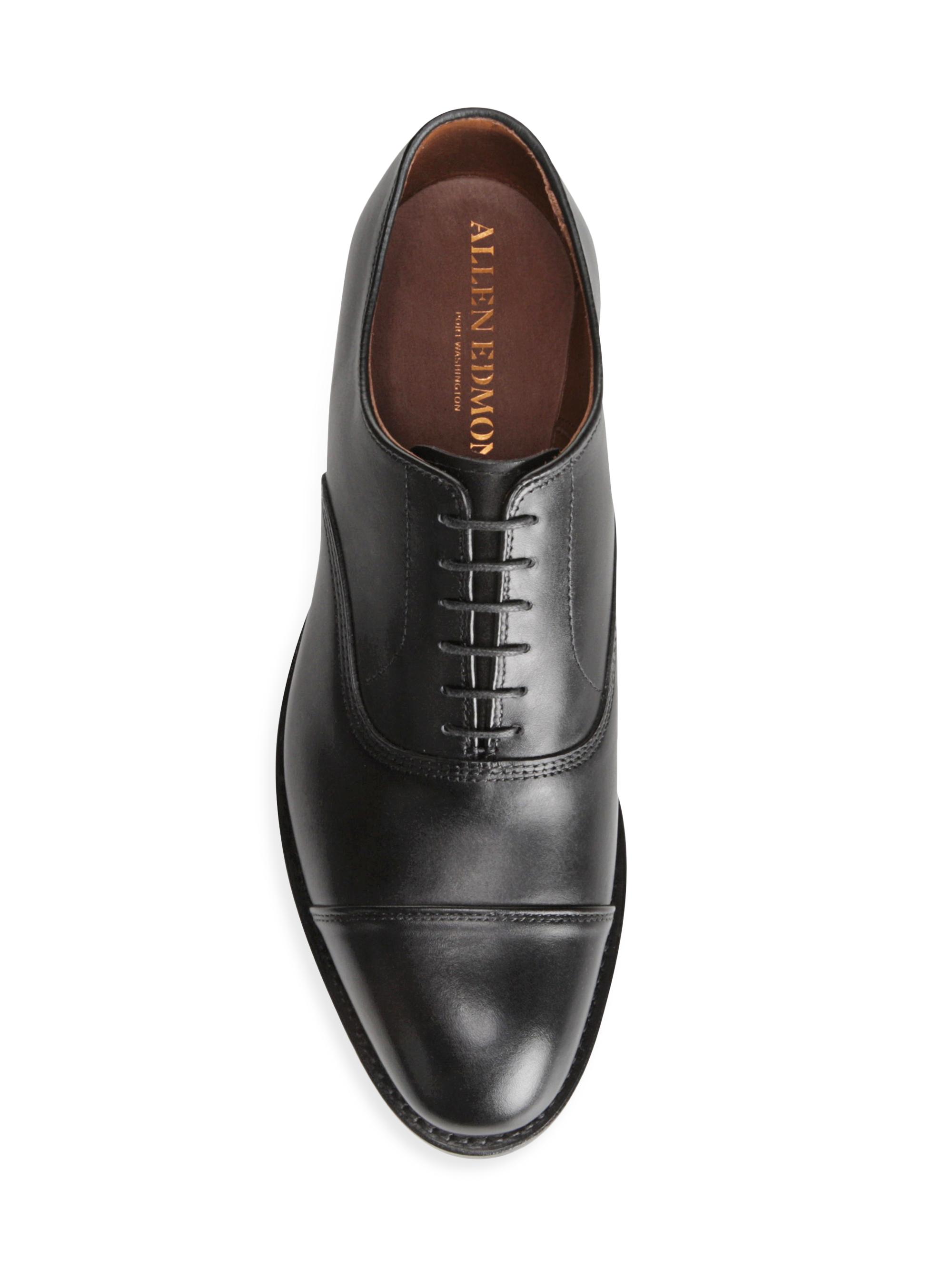 Allen Edmonds Park Avenue Leather Cap-Toe Oxfords | Saks Fifth Avenue