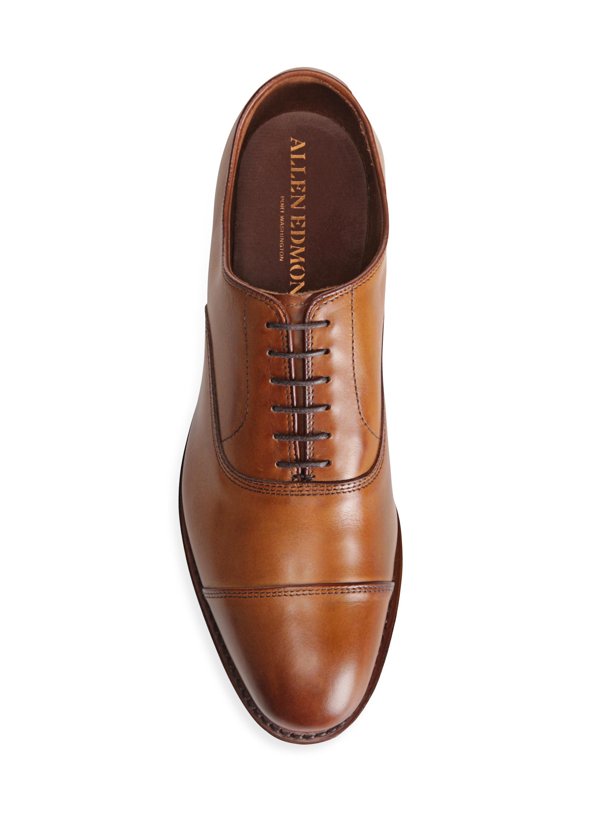 Allen Edmonds Park Avenue Leather Cap-Toe Oxfords | Saks  display picture 1