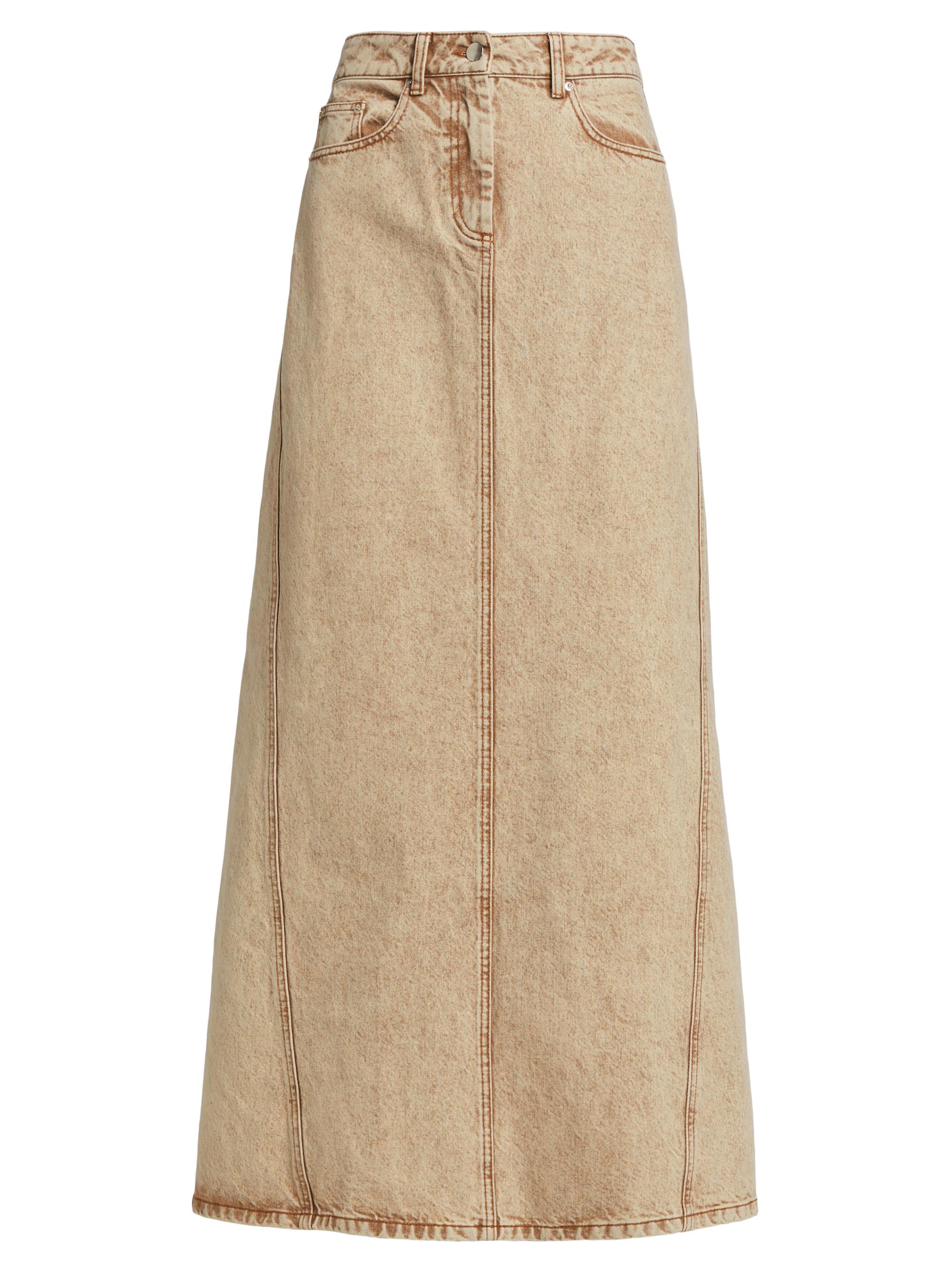 Remain Birger Christensen Women's Washed Denim Maxi Skirt - Pure Cashmere