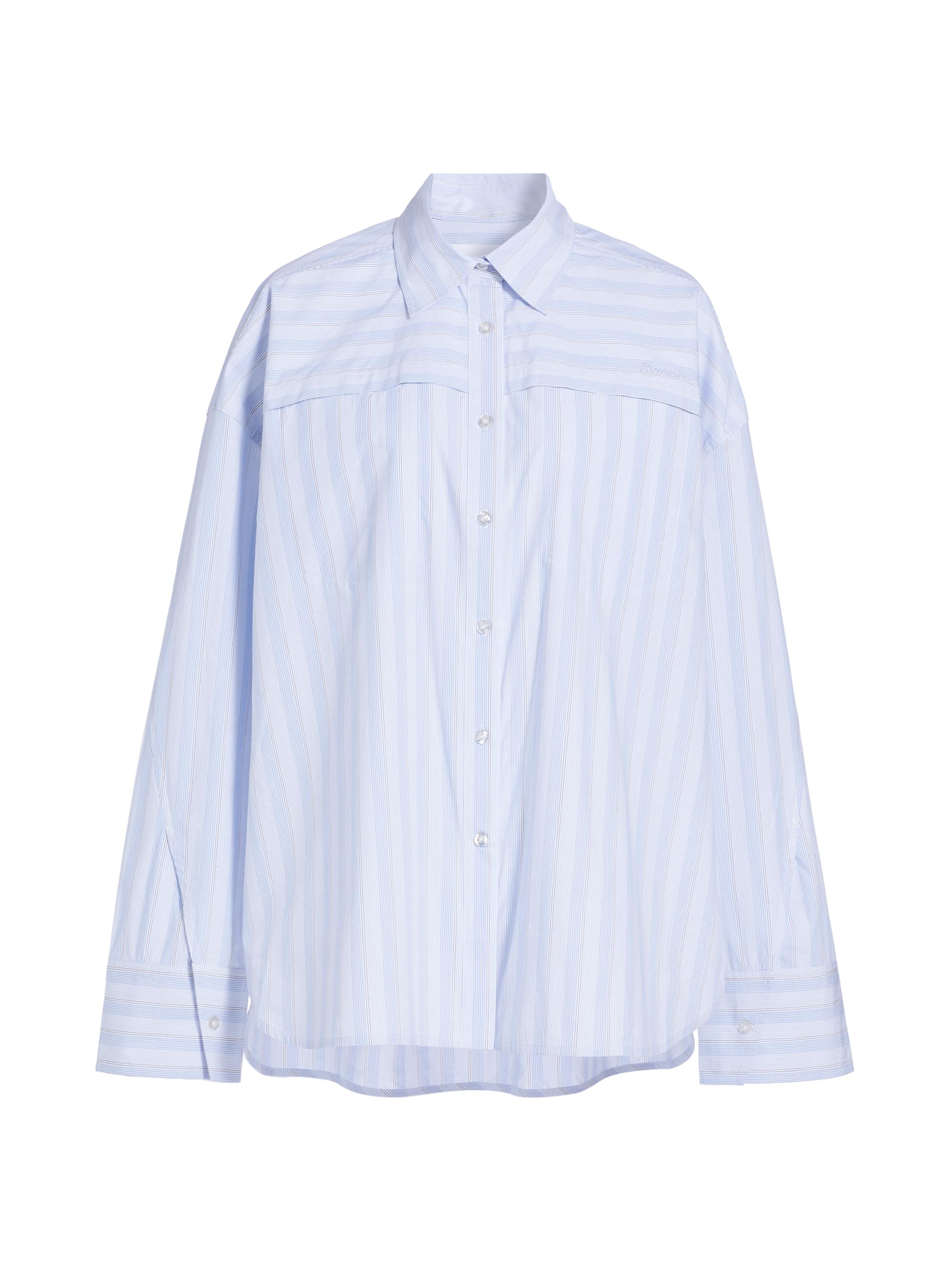 Remain Birger Christensen Women's Cotton Poplin Oversized Shirt - Grapemist Comb