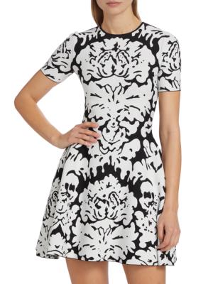 Alexander McQueen printed flared dress