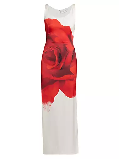 Bleeding Rose Silk Gown