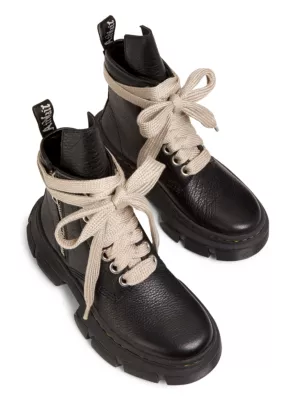 Shop Rick Owens Dr. Martens x Rick Owens 1460 DMXL Jumbo Lace Leather Boots  | Saks Fifth Avenue