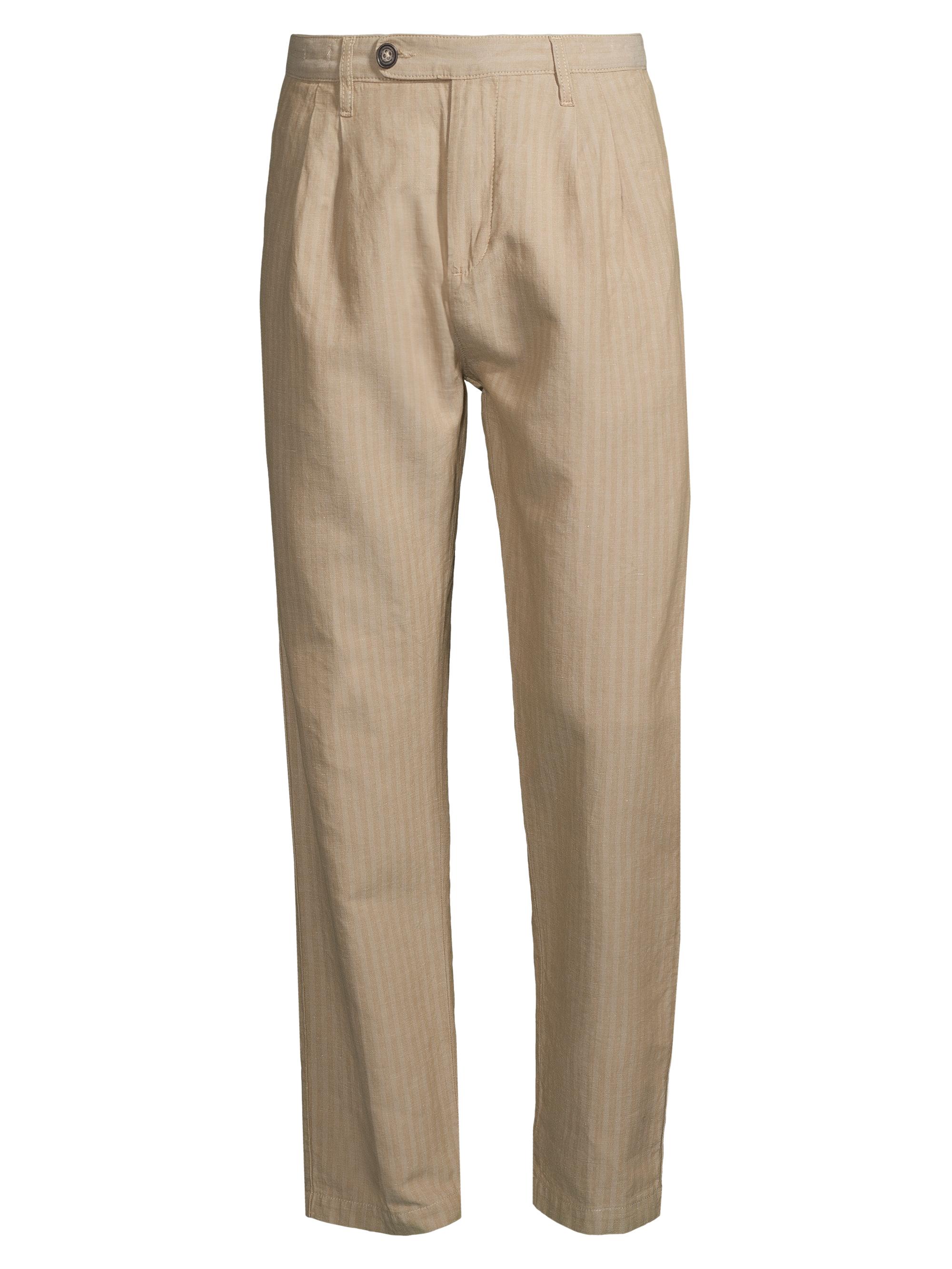 Massimo Alba Men's Strallo2 Striped Linen & Cotton-Blend Trousers - Orzo