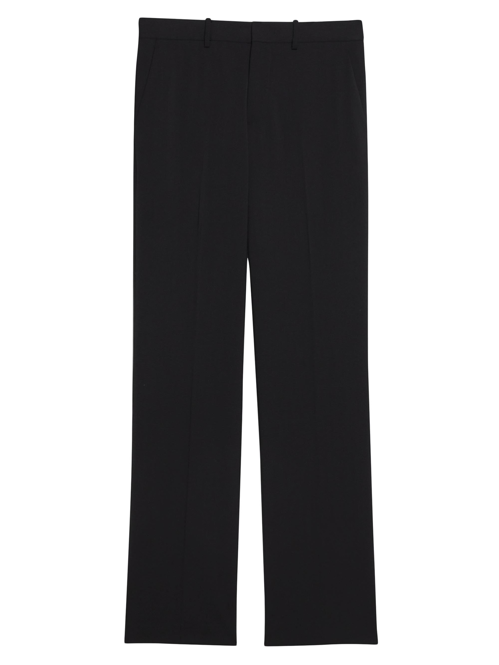 Helmut Lang Men's Wool Straight-Leg Trousers - Black