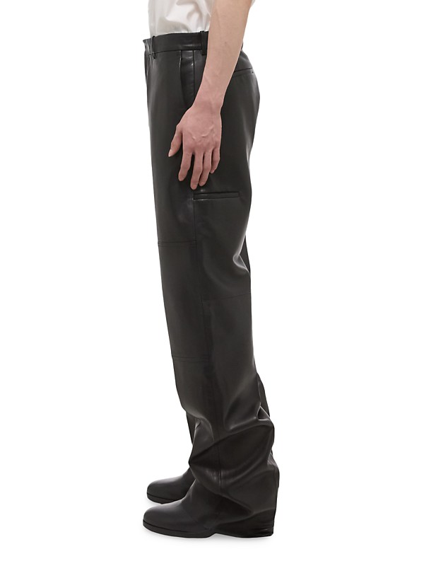 Shop Helmut Lang Leather Relaxed-Fit Carpenter Pants | Saks Shop Helmut Lang Leather Relaxed-Fit Carpenter Pants | Saks