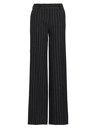 Wool Stripe Pants