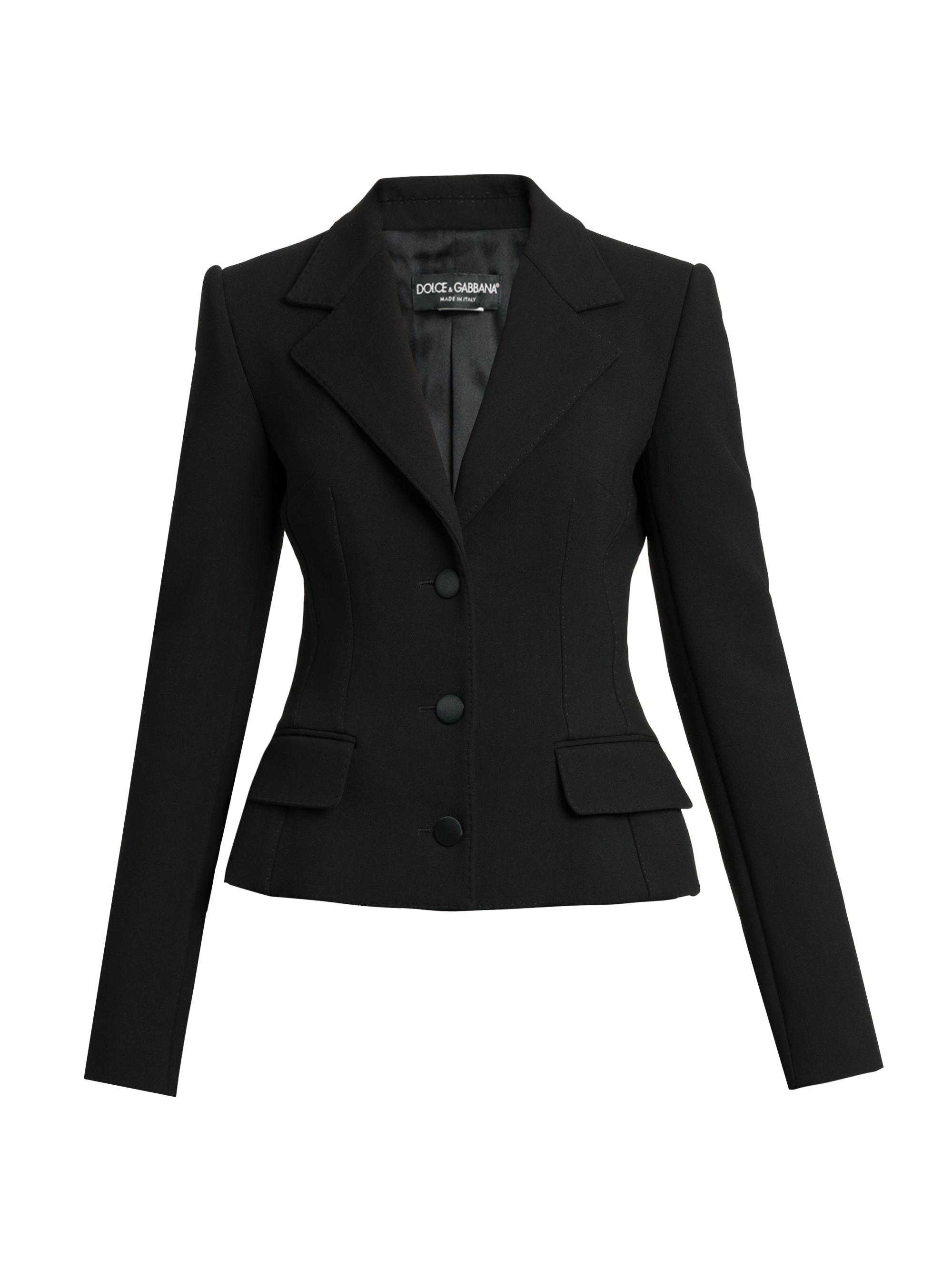 Dolce & Gabbana Women's Wool Single-Breasted Blazer - Nero