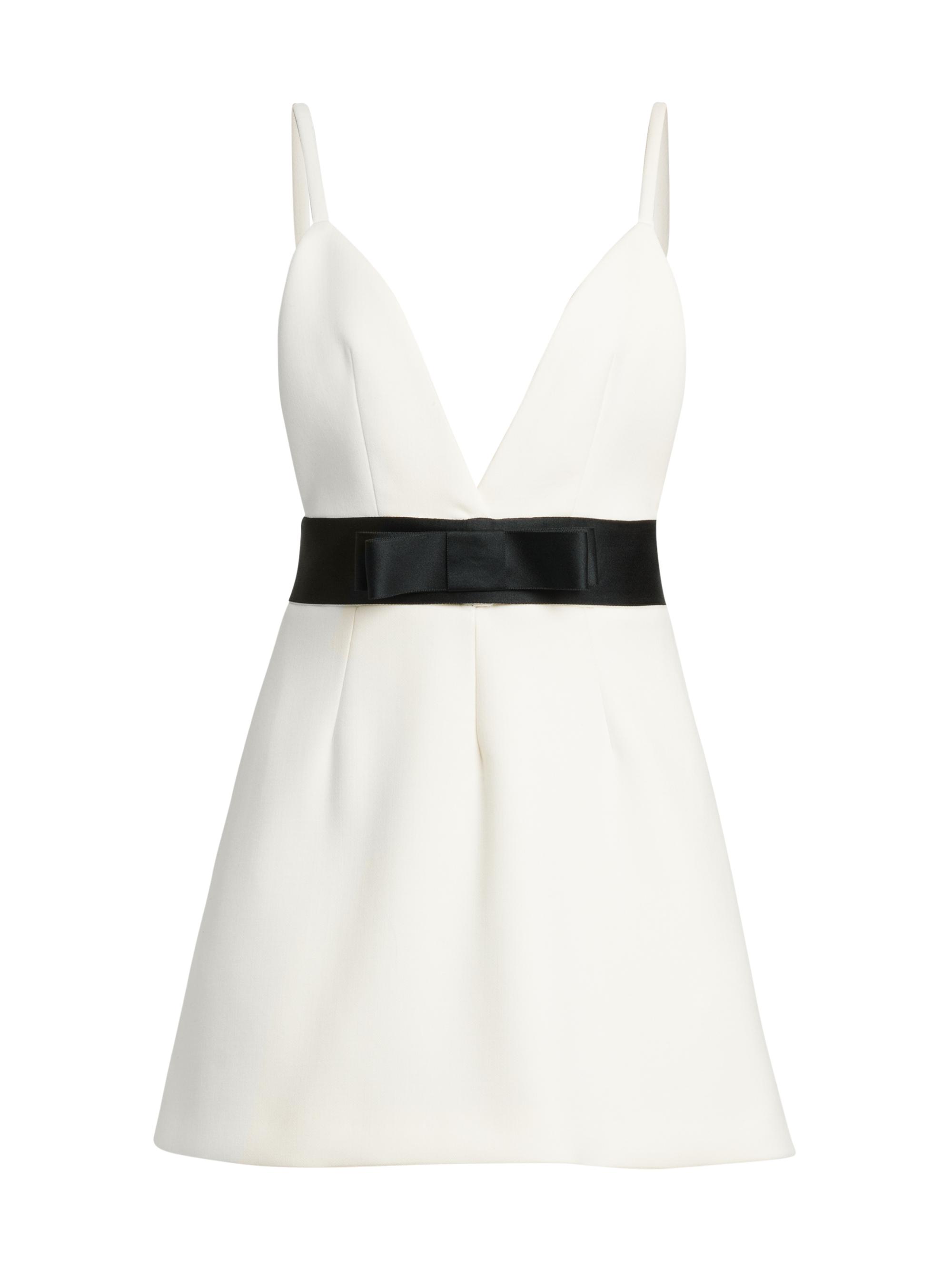 Dolce & Gabbana Women's Lana Bow Minidress - Bianco Naturale