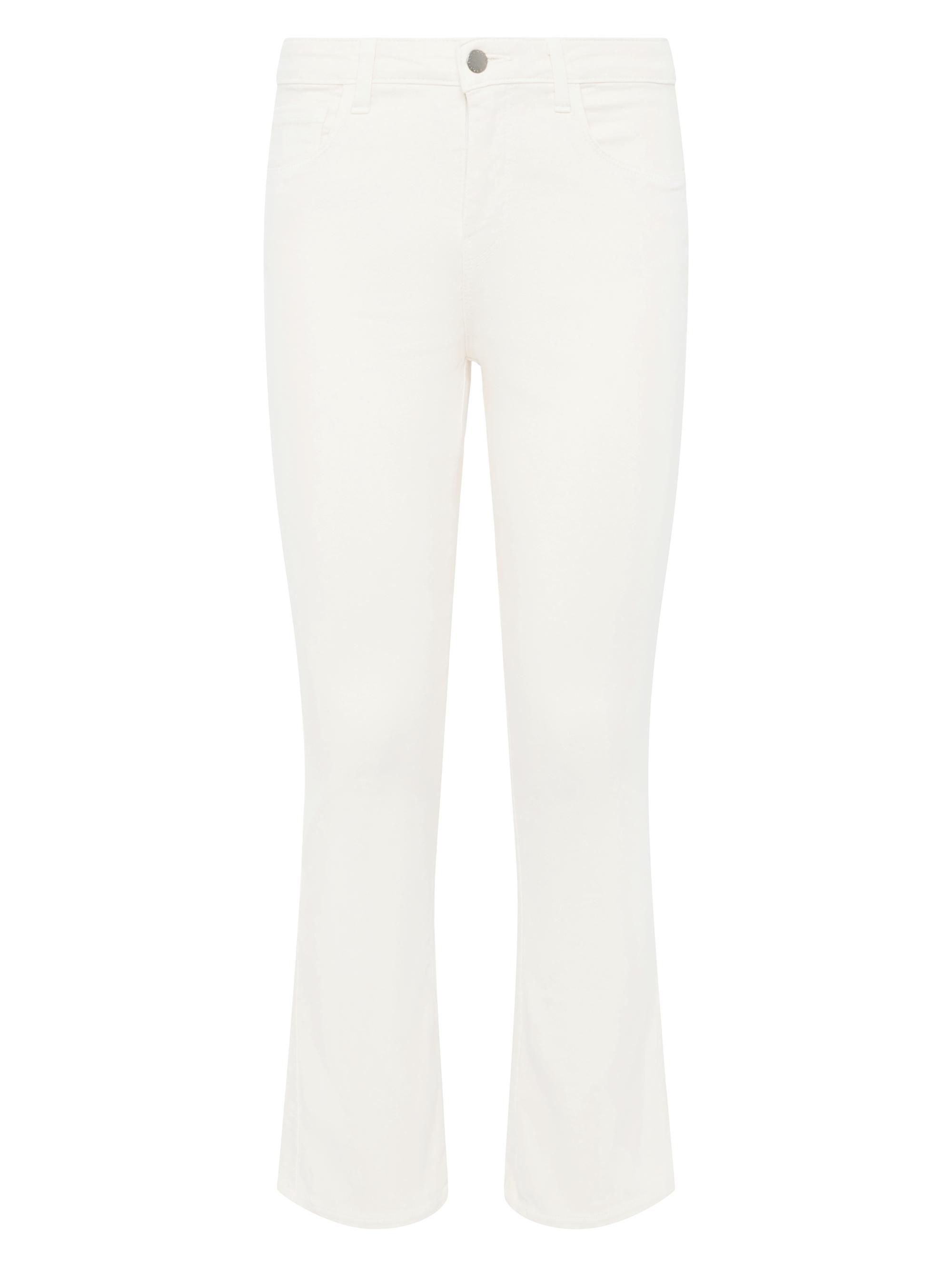 L'AGENCE Women's Tati Cropped Micro-Boot Jeans - French Vanilla