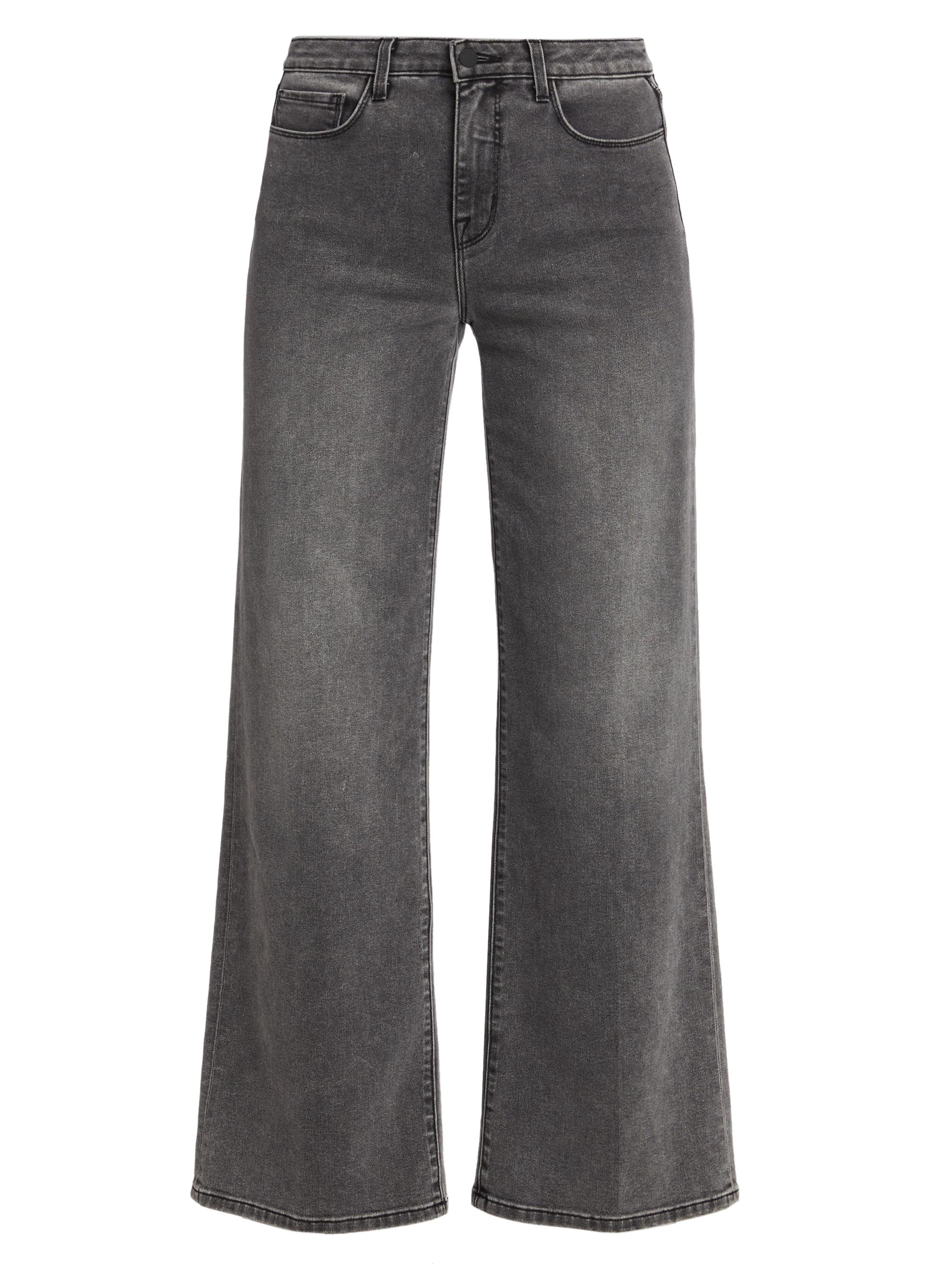 L'AGENCE Women's Alicent Sneaker Wide-Leg Jeans - Magnesite