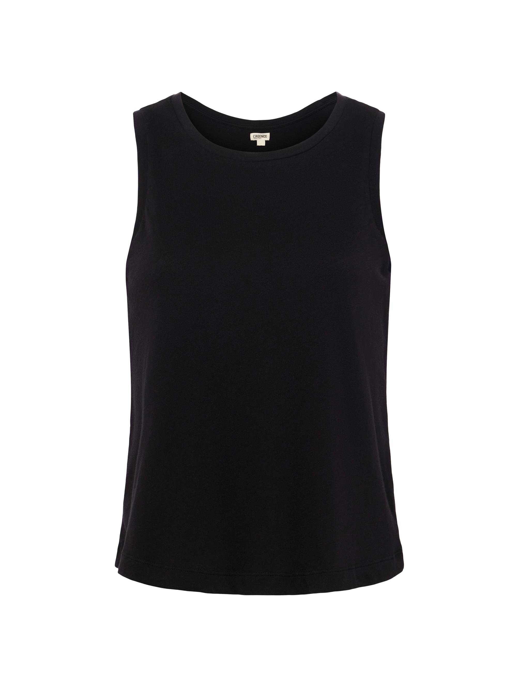 L'AGENCE Women's Mikaela Cotton Tank - Black