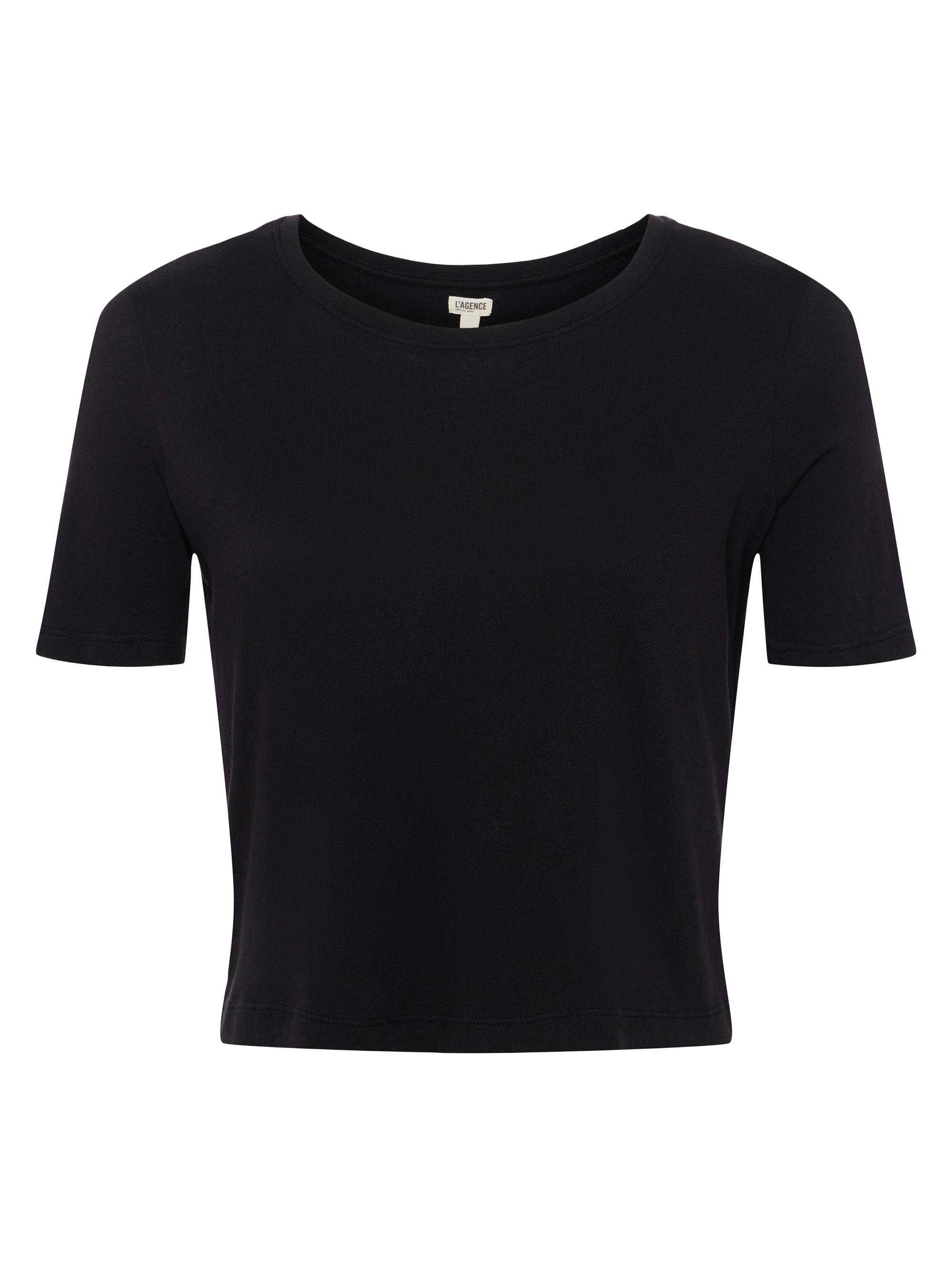 L'AGENCE Women's Donna Crewneck T-Shirt - Black