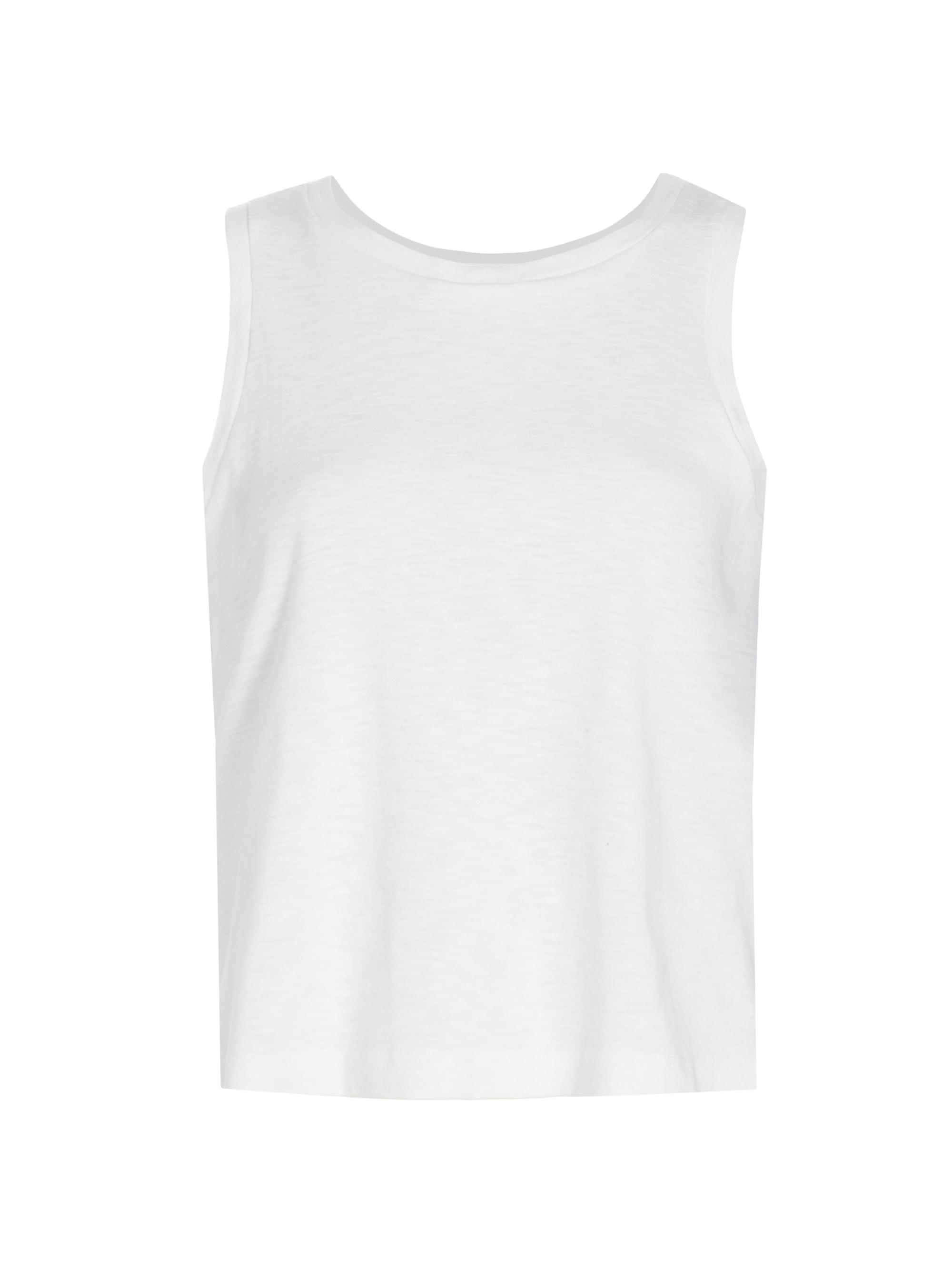L'AGENCE Women's Mikaela Cotton Tank Top - White