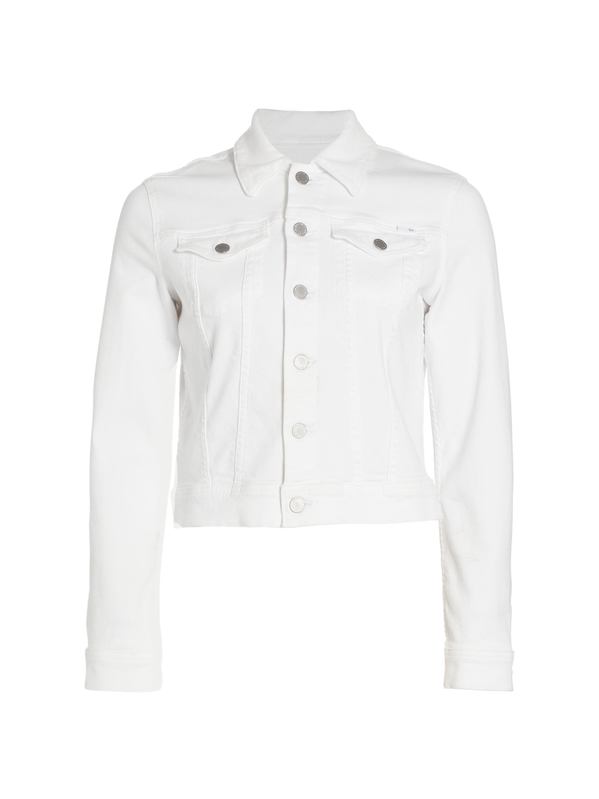 AG Jeans Women's Robyn Cotton-Blend Denim Jacket - True White