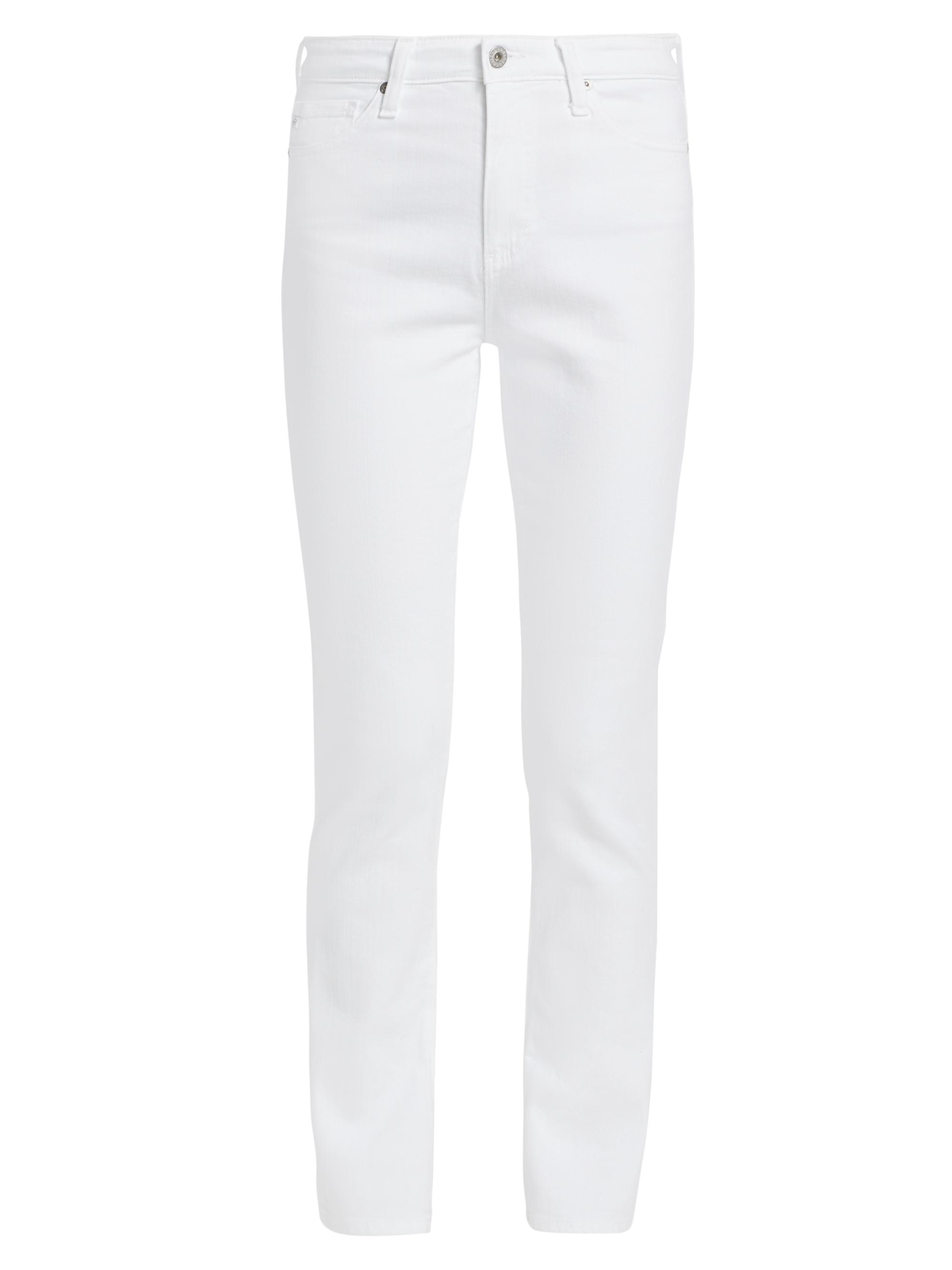 AG Jeans Women's Mari Cotton-Blend Slim-Cut Jeans - White