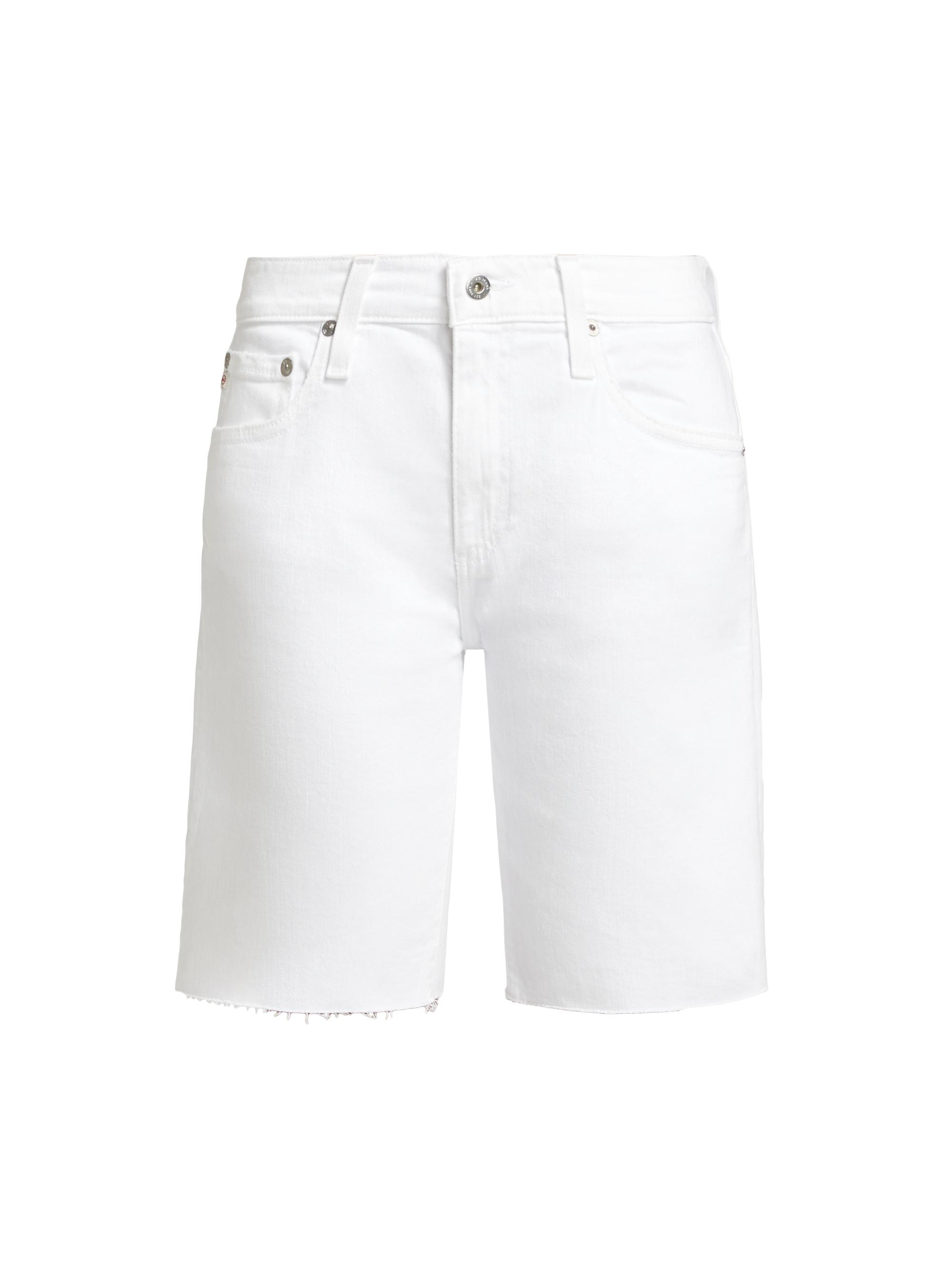 AG Jeans Women's Nikki Denim Bermuda Shorts - One Year Classic White