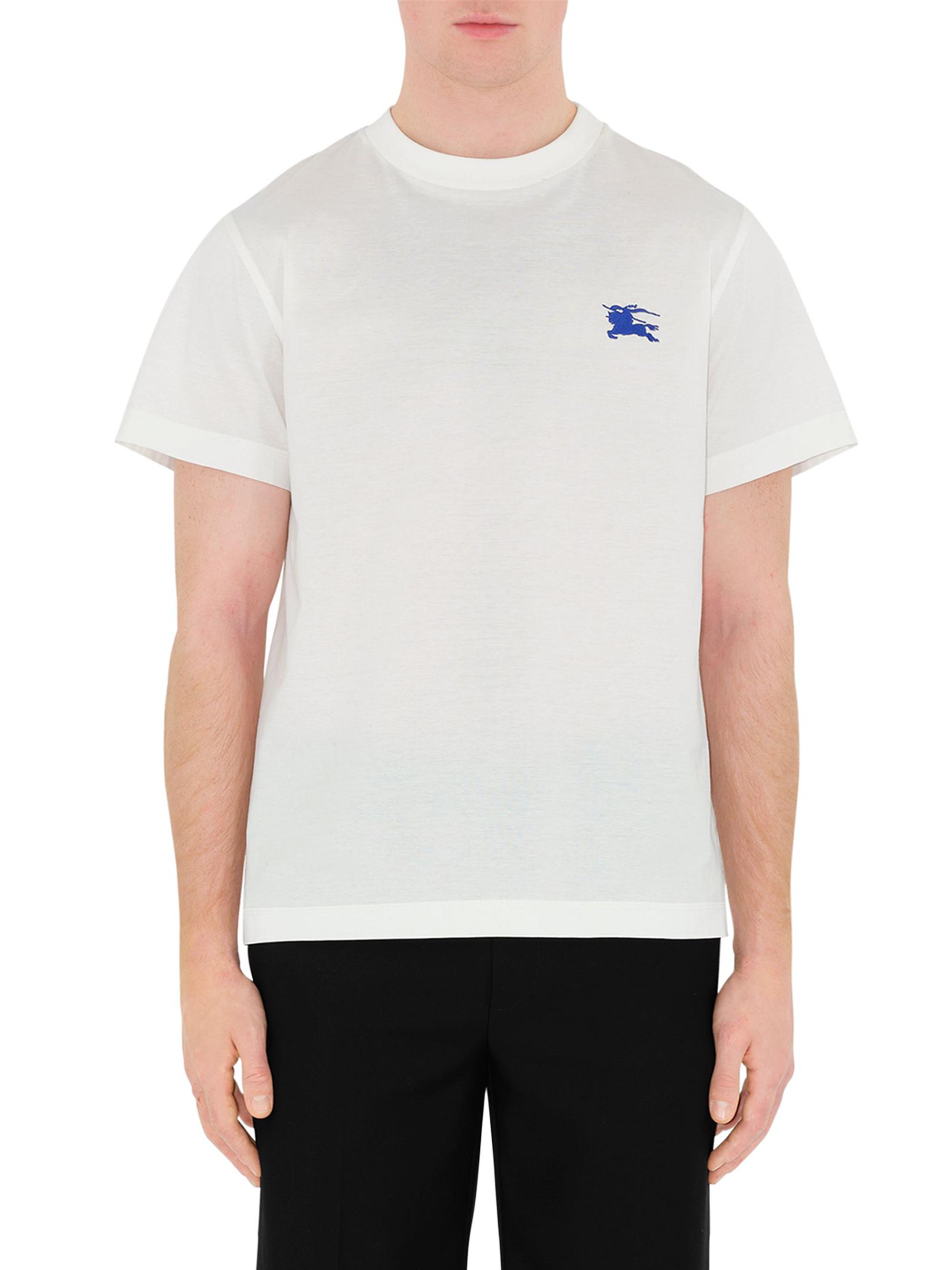 BURBERRY ホワイト Tシャツ Burberry Logo Cotton T-Shirt | Saks Fifth Avenue