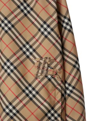 Burberry houndstooth-pattern zip-up jacket - Red