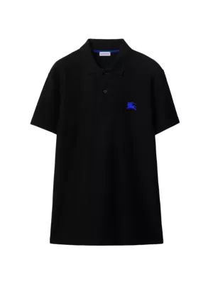 BURBERRY - Logo Cotton Polo Shirt
