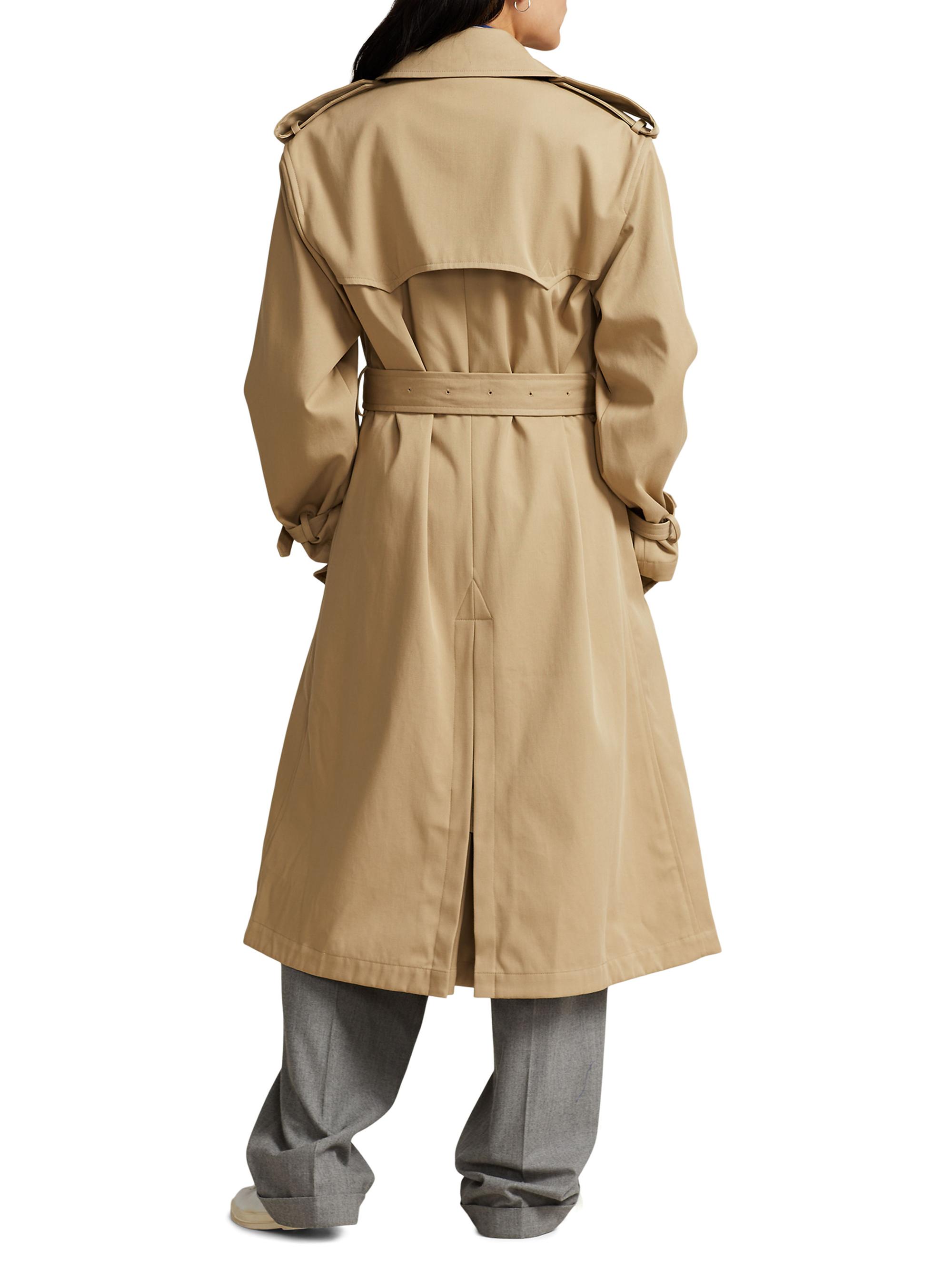 Polo Ralph Lauren Twill Double-Breasted Trench Coat | Saks Fifth