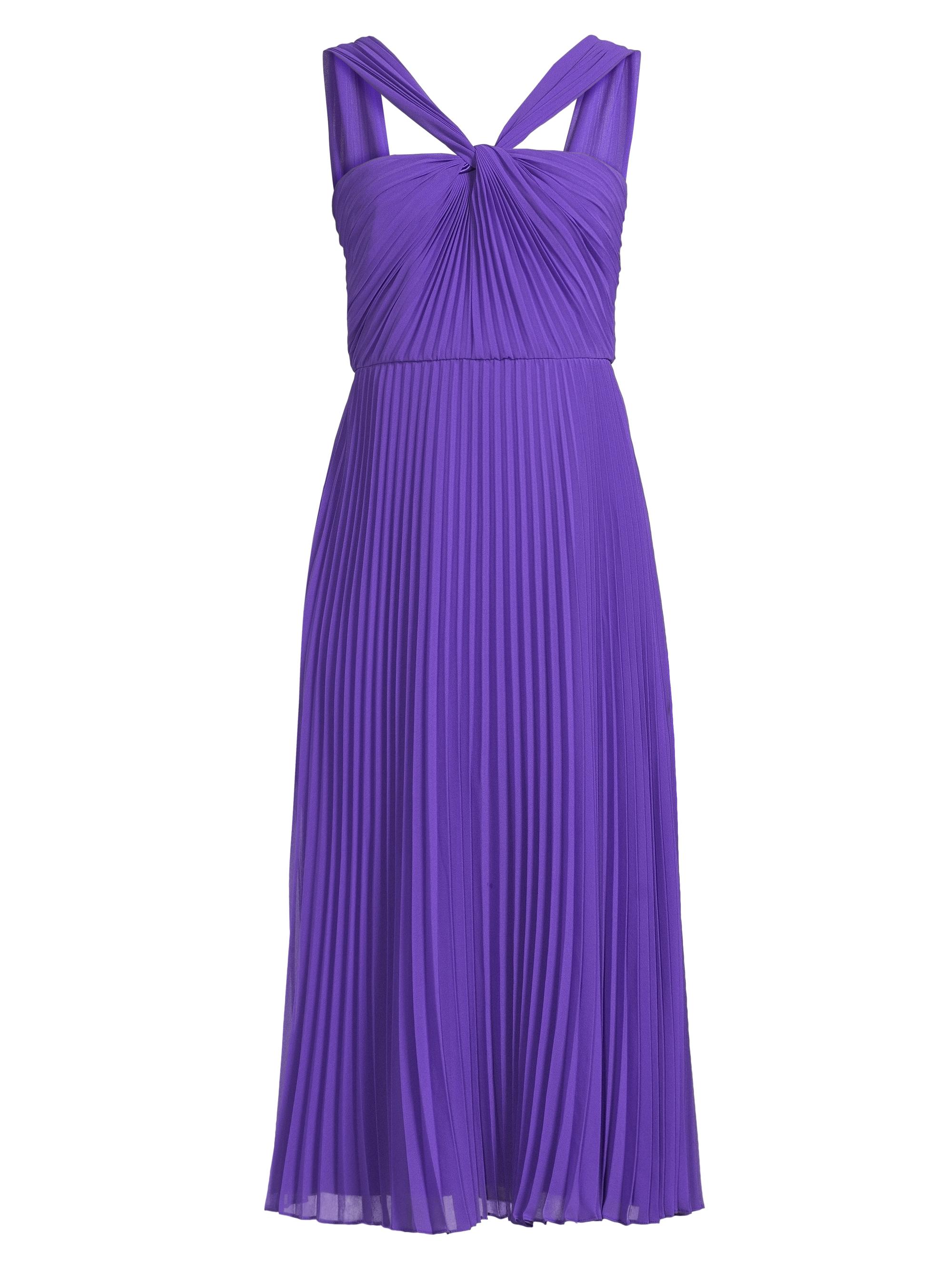 Ungaro Women's Joanna Pleated Chiffon Midi-Dress - Grape