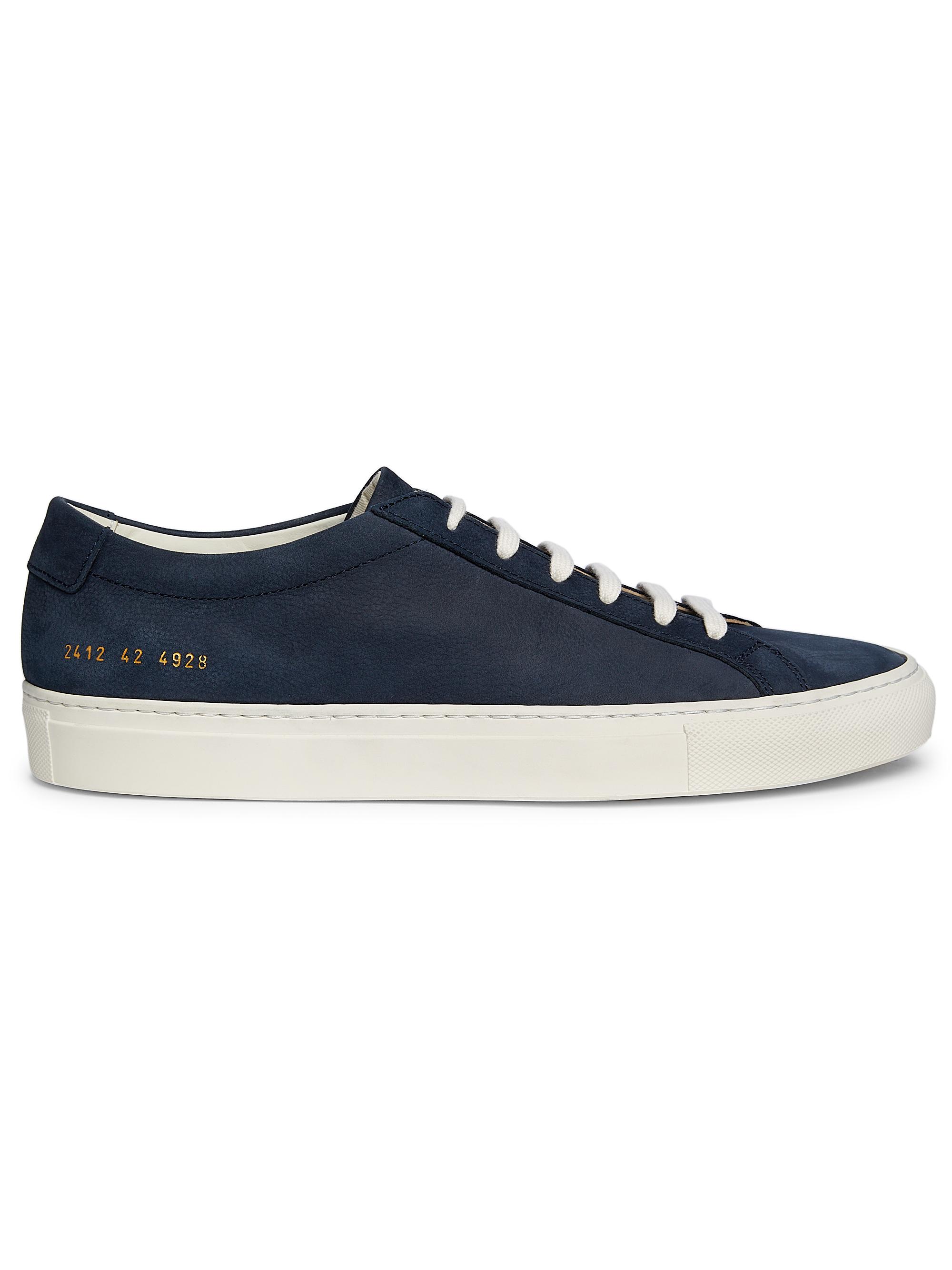 Common Projects Men's Contrast Achilles Leather Low-Top Sneakers - Navy