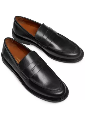 Common Projects penny-slot leather loafers - Black