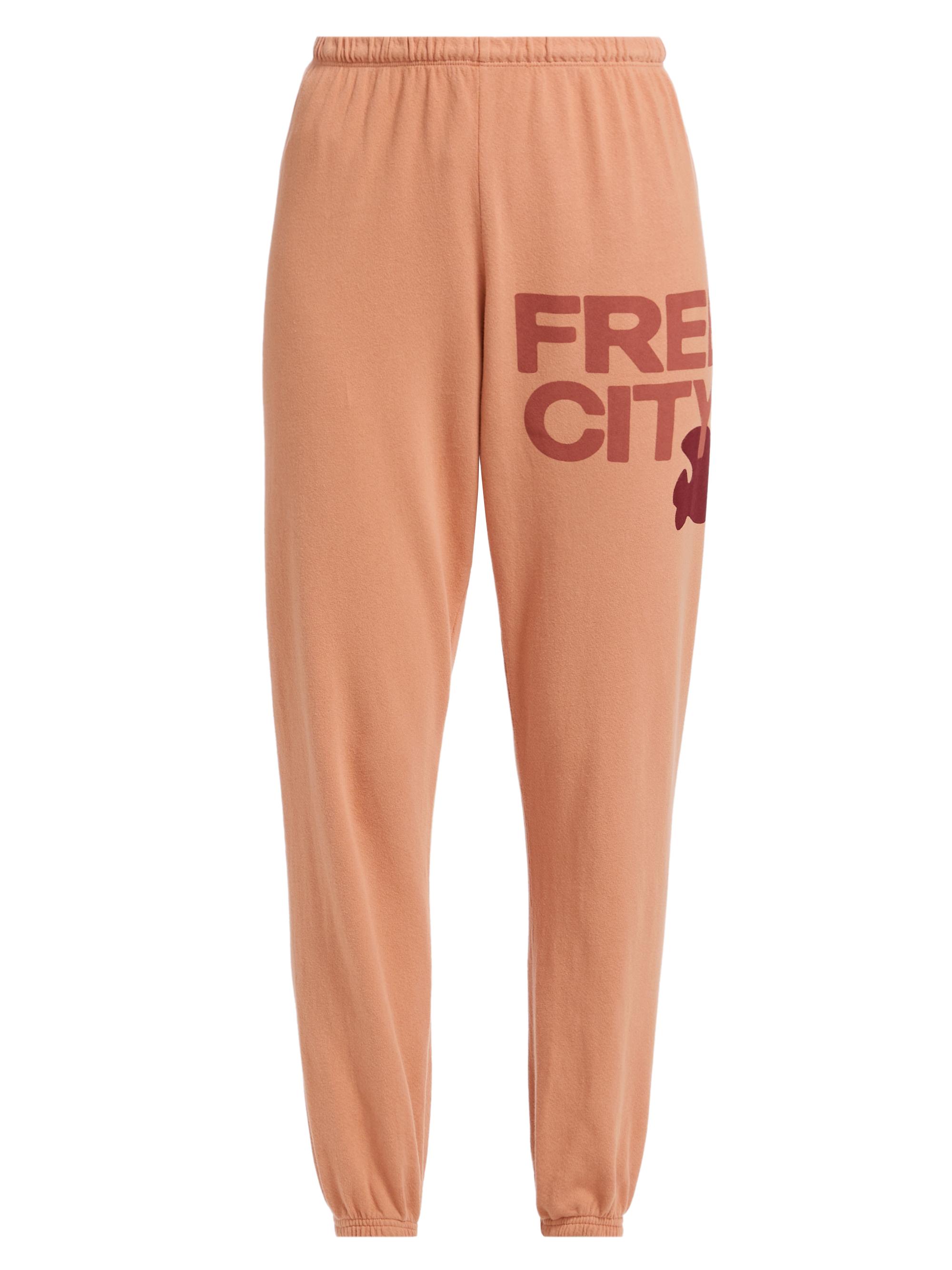 Freecity Women's Cotton Logo Joggers - Canyon