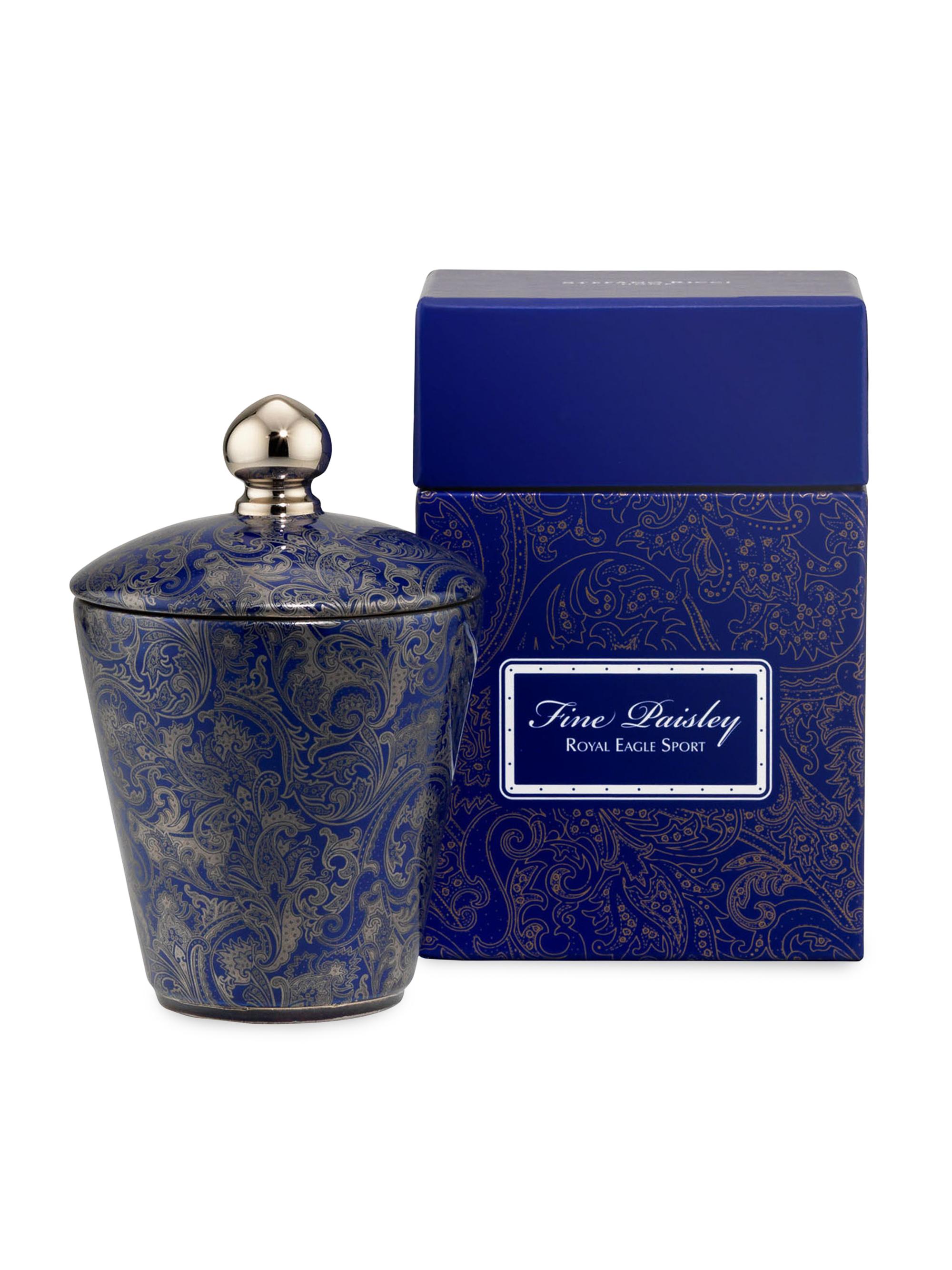 Stefano Ricci Scented Candle Fine Paisley - Blue