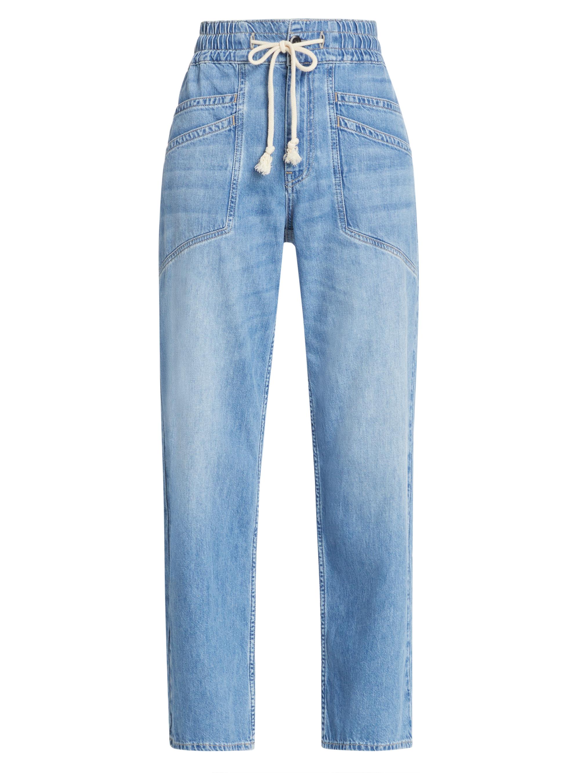 ba & sh Women's Mima Drawstring Jeans - Light Used Blue