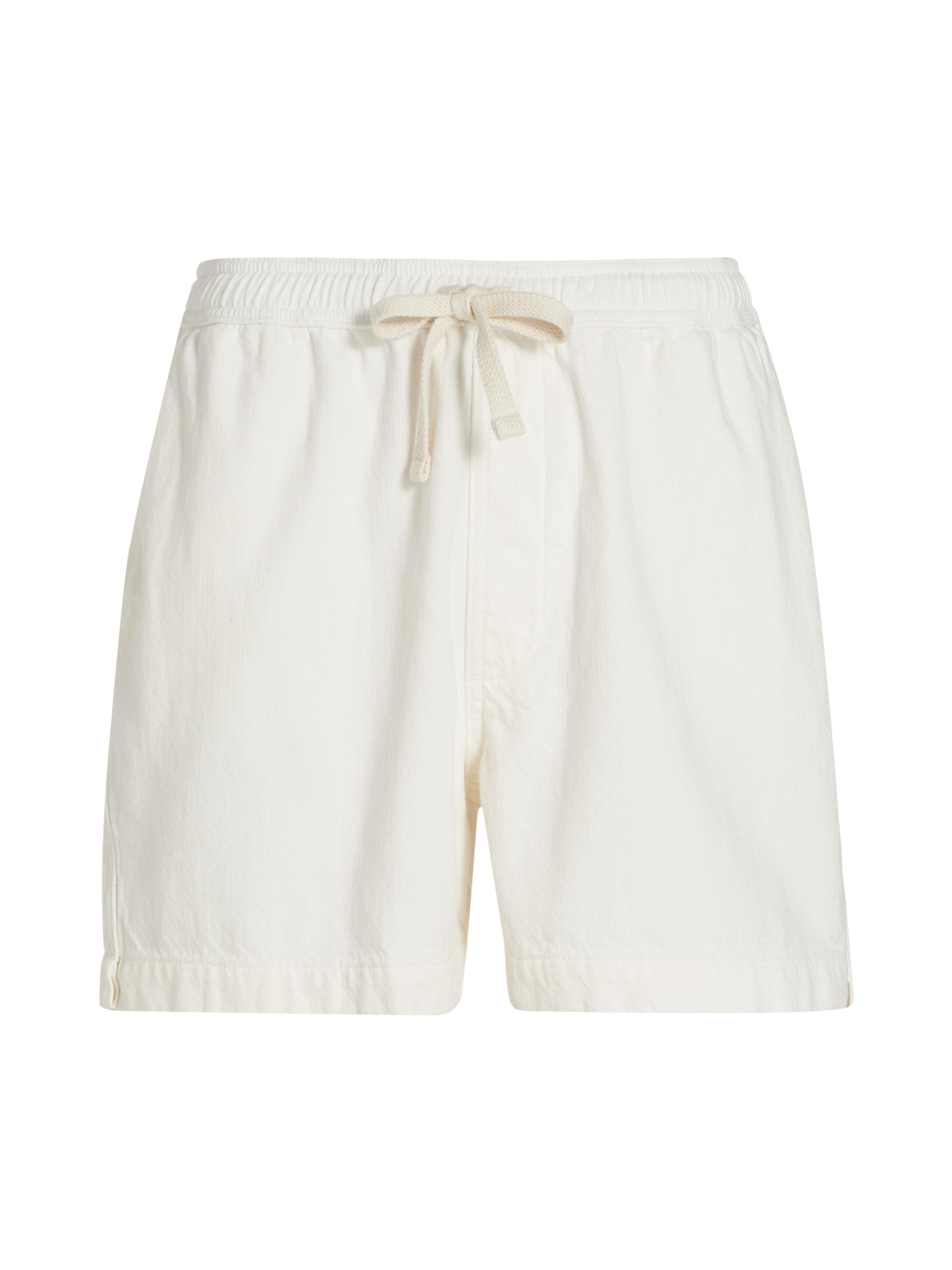 Frame Men's Textured Terry Drawstring Shorts - Off White