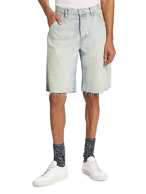Shop Frame Skater Wide-Leg Denim Shorts | Saks Fifth Avenue Shop Frame Skater Wide-Leg Denim Shorts | Saks Fifth Avenue