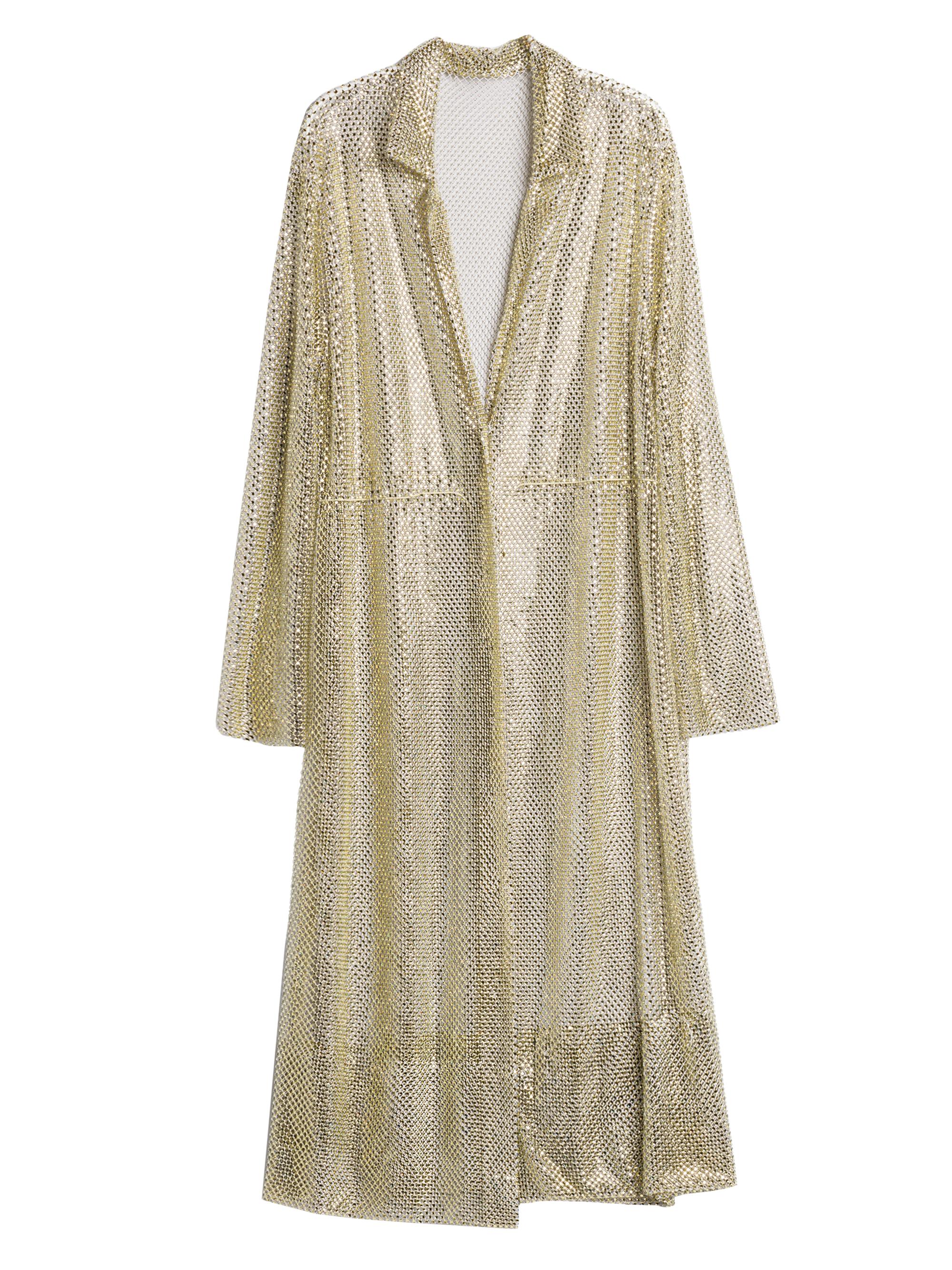 Philosophy di Lorenzo Serafini Women's Rhinestone Mesh Midi-Dress - Fantasy Print Green