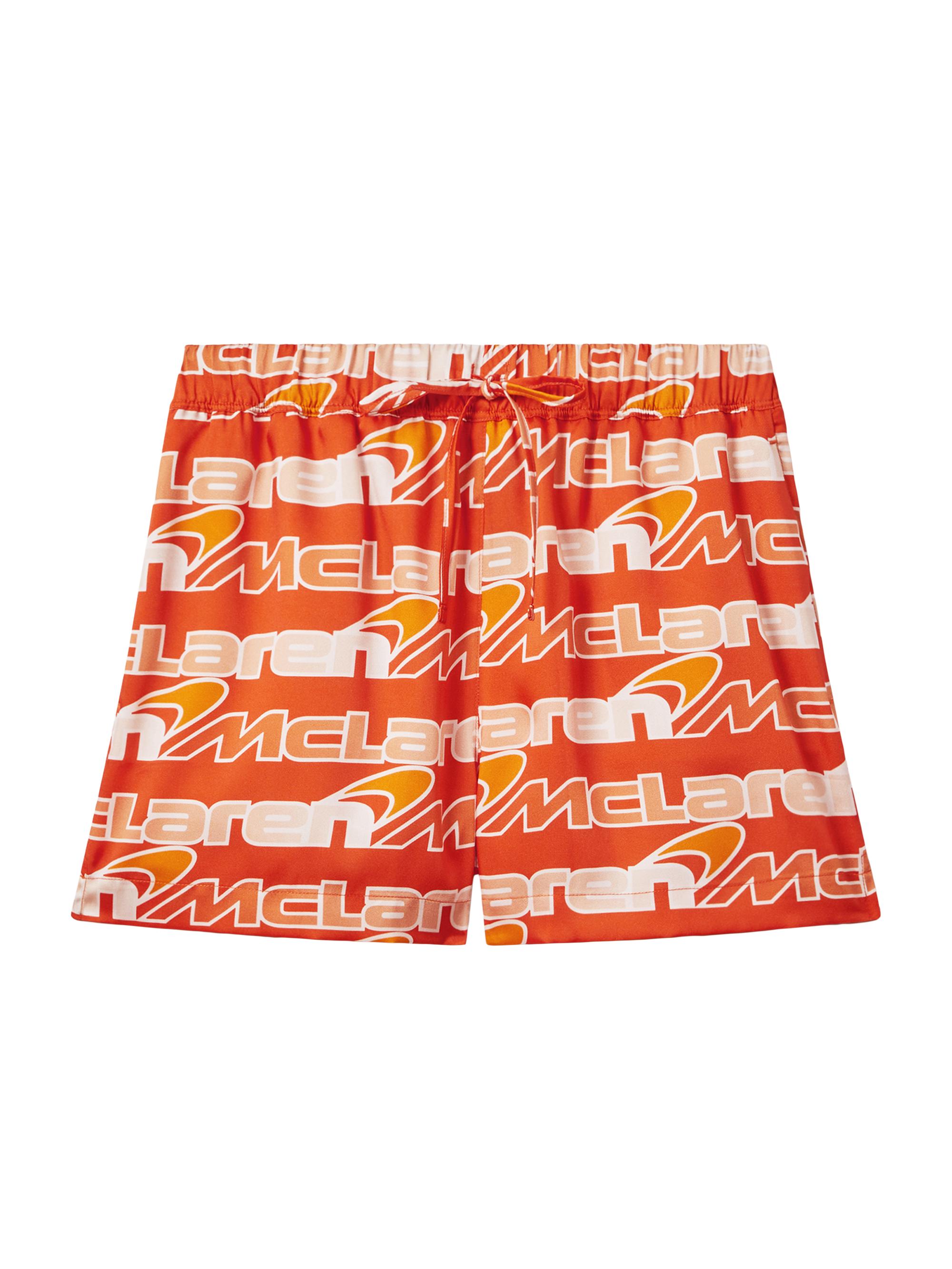 Reiss Women's  x McLaren F1 Team Beckets Shorts - Papaya Multi