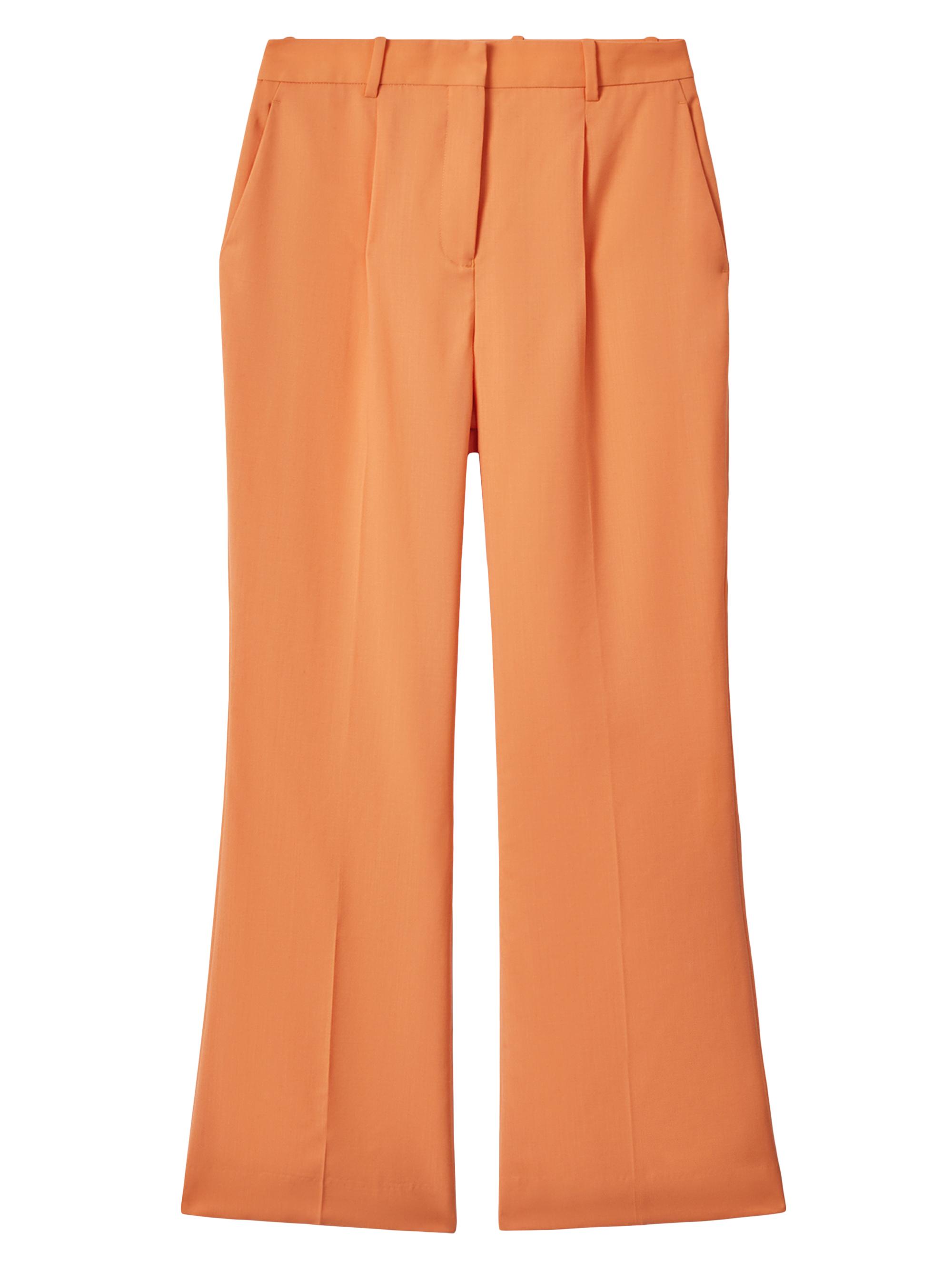 Reiss Women's  x McLaren F1 Team Speed Lightweight Wool Trousers - Papaya