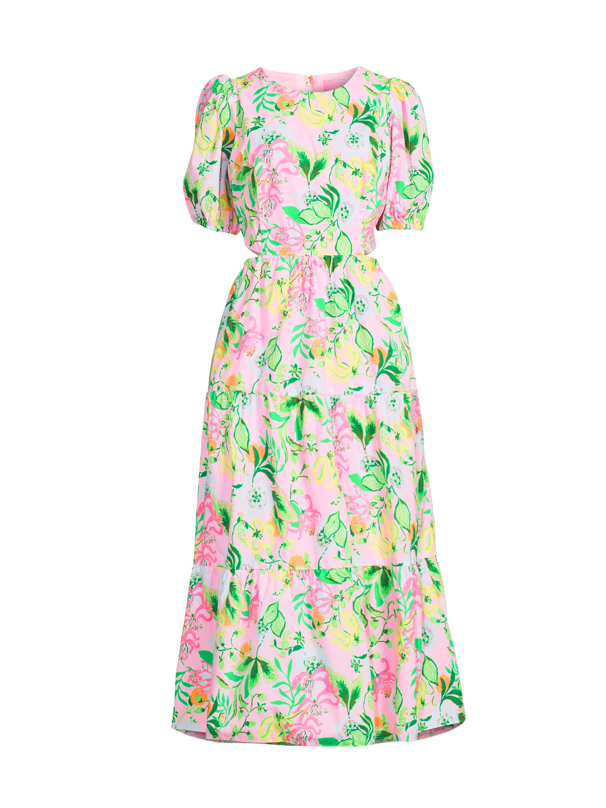 Lilly Pulitzer Women's Lyssa Floral Cotton Midi-Dress - Multi Amore Spritzer