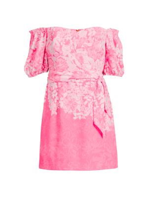 Lilly Pulitzer Women's Winola Floral Off-the-Shoulder Romper - Roxie Pink Shadow